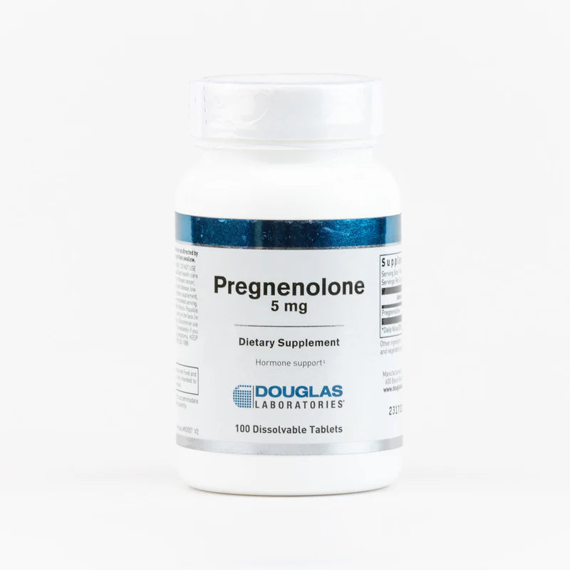 Douglas Labs Pregnenolone 5mg Supplement - Supports Hormone Balance & Stress Relief - Ideal for Men & Women Seeking Natural Wellness Support