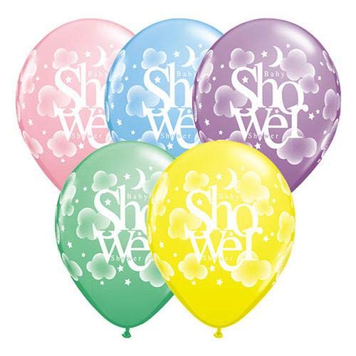 Heavenly Baby Shower Balloons - 11 Inch Religious Baptism & Christening Decorations - Perfect for Church Celebrations, Newborn Blessings & Christian Party Decor