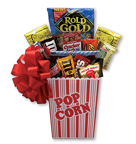Family Movie Night Gift Basket - Premium Snacks & $10 RedBox Gift Card | Free 1-3 Day Delivery | Perfect for Family Nights, Date Nights & Home Theater Entertainment