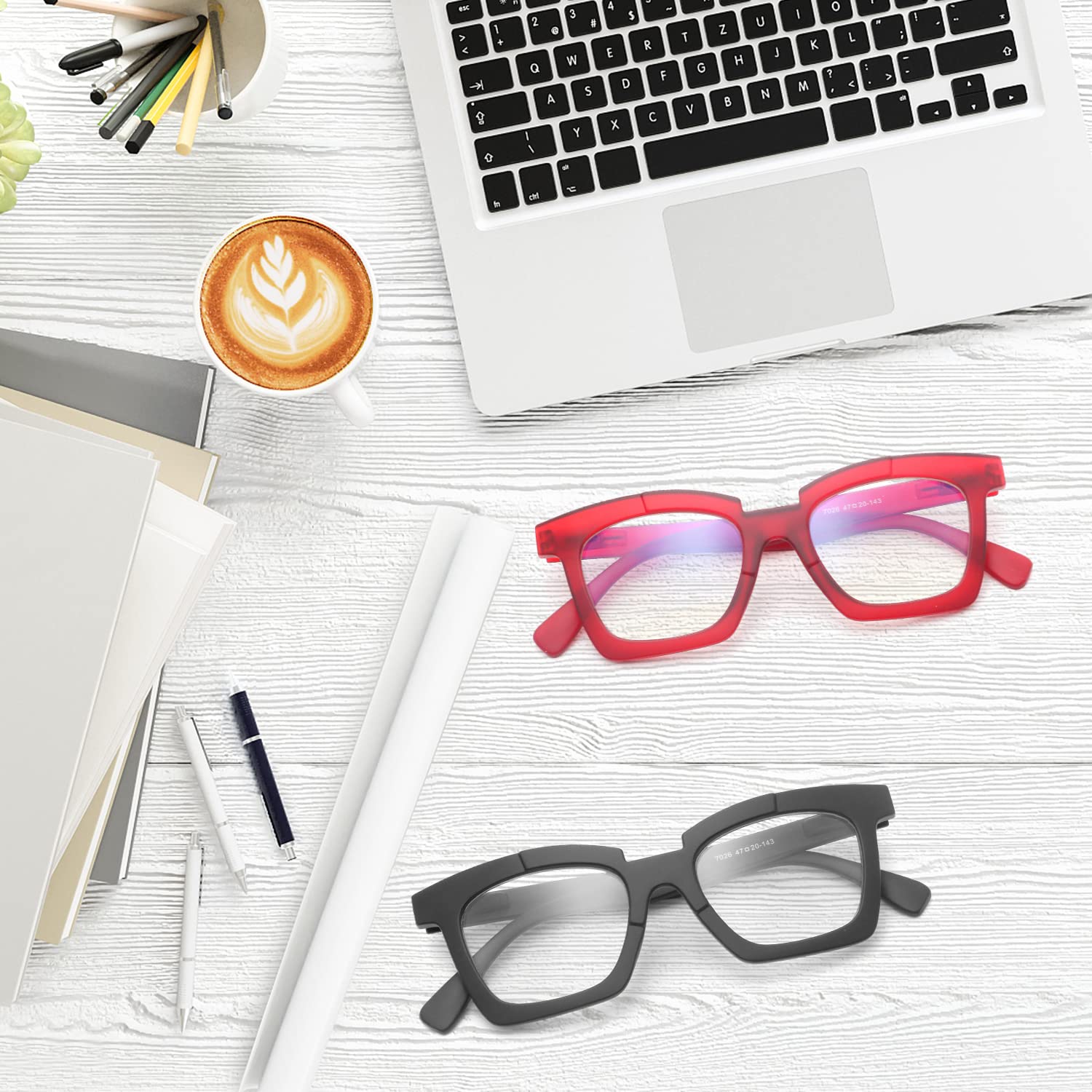 Areyeth 2-Pack Blue Light Blocking Glasses for Women - Anti-Eyestrain Computer & Gaming Glasses with UV Protection - Perfect for Office Work, Online Classes & Late-Night Screen Use