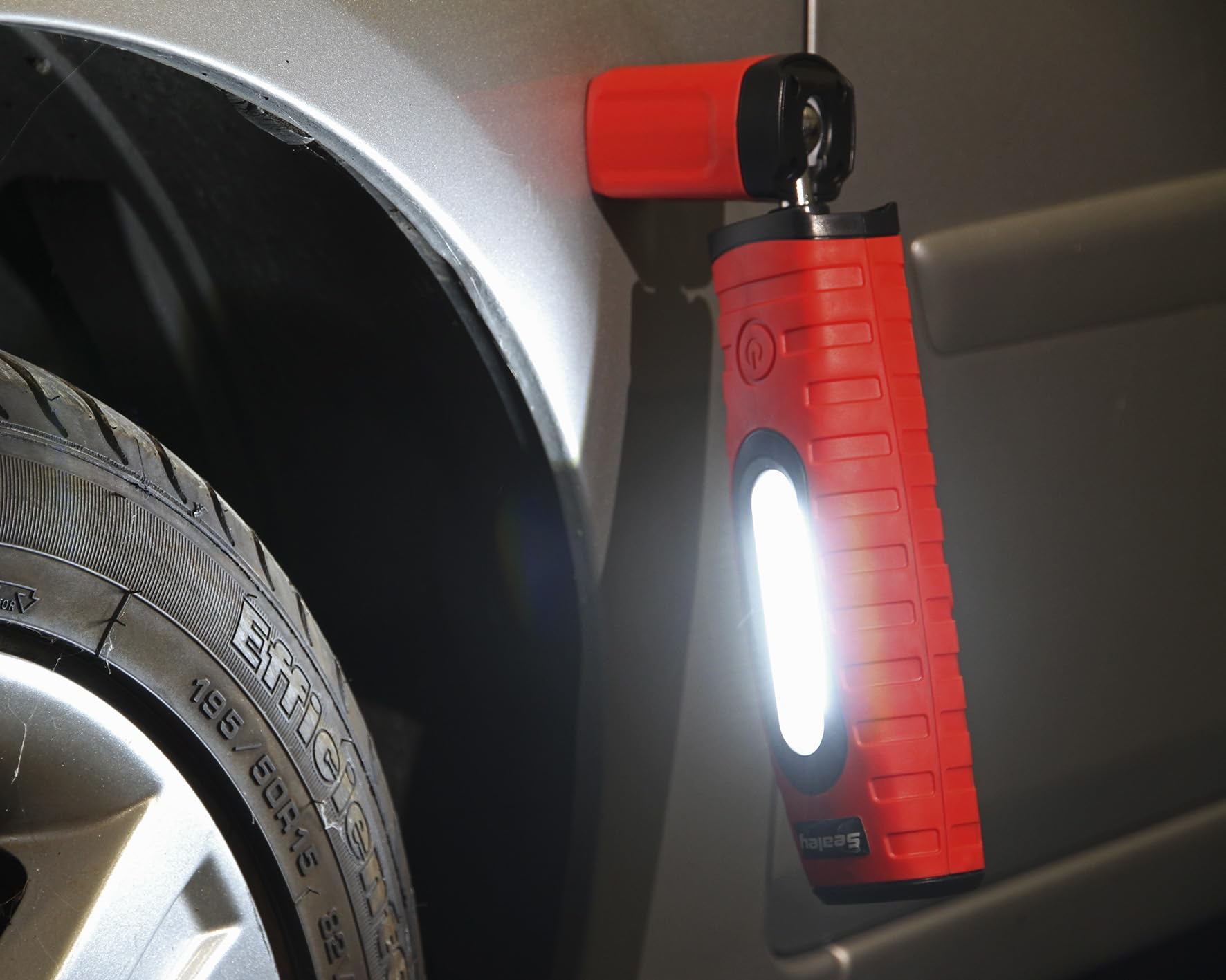 Sealey LED360Plusr Rechargeable 360° Inspection Lamp - 16 SMD + 3W LED with 2 Li-Ion Batteries | Perfect for Auto Repair, Home Maintenance & Emergency Lighting
