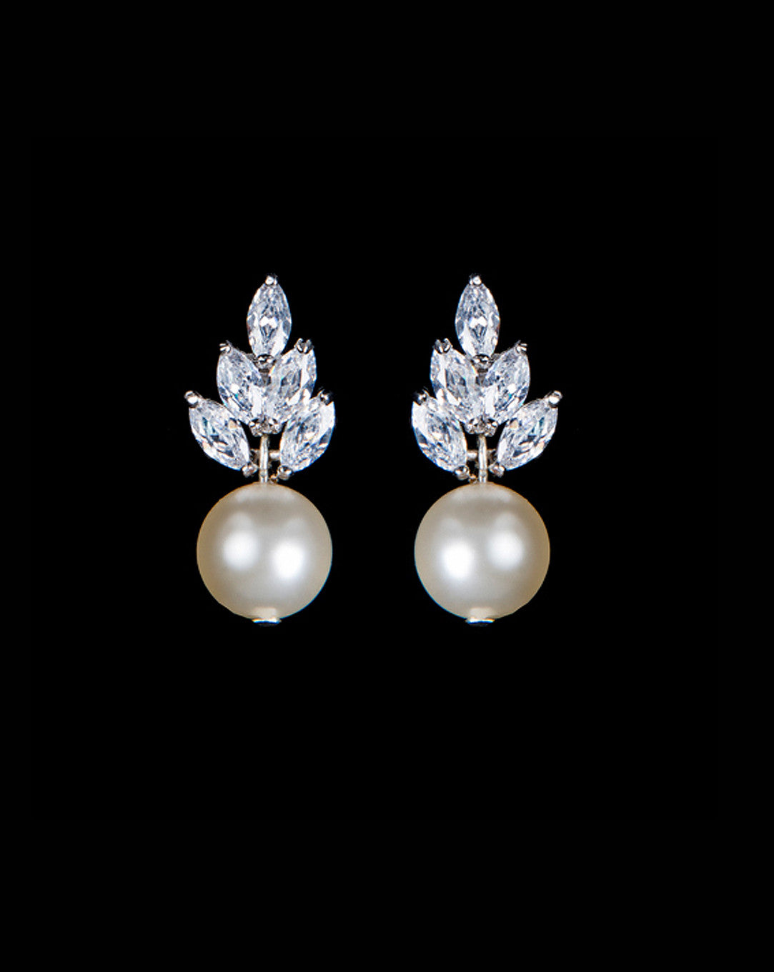 Elegant Bridal Pearl Earrings by Stephanie Browne – Perfect for Weddings, Prom & Special Occasions