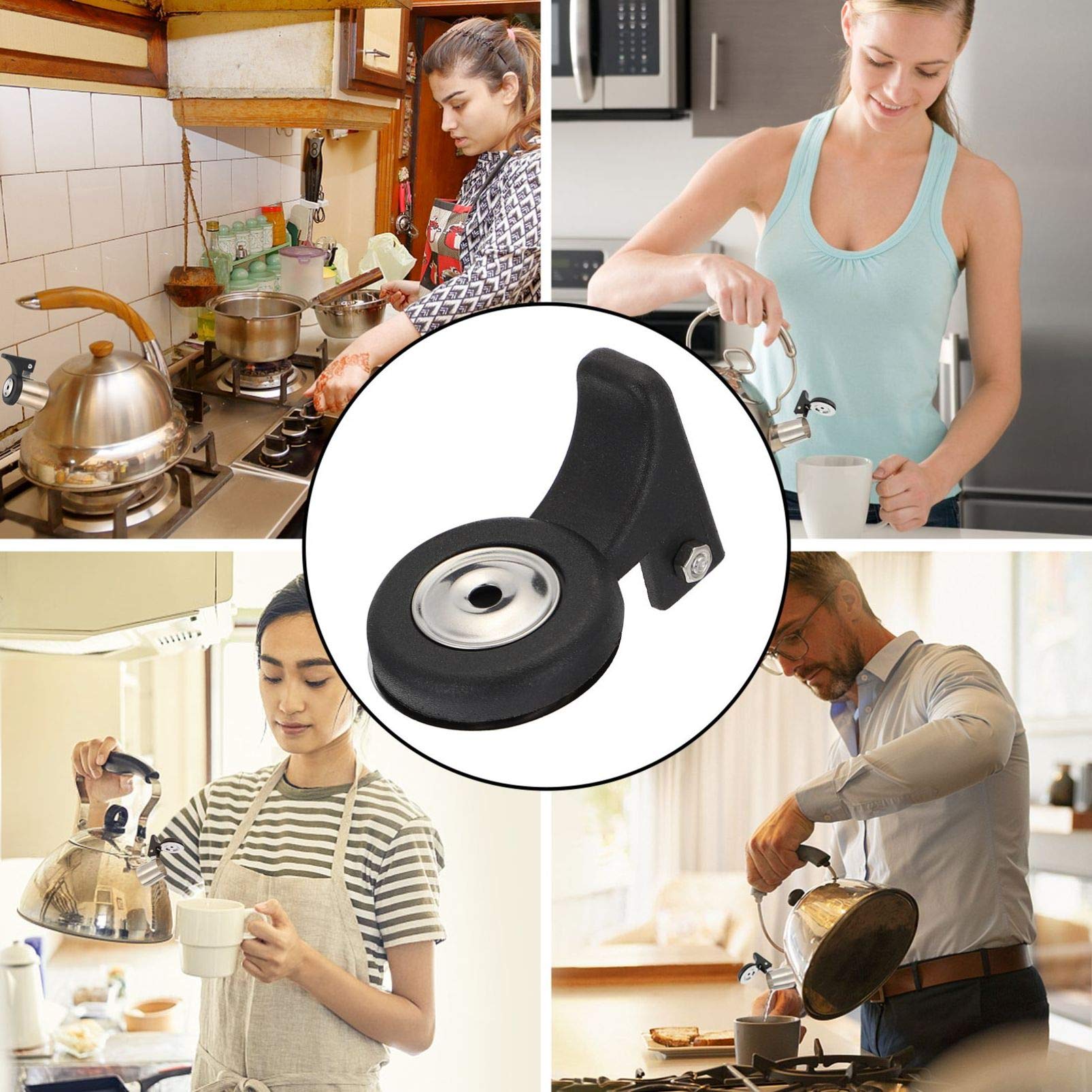 DOITOOL 2-Pack Stainless Steel Whistling Tea Kettle Spout Nozzle - Replacement Whistle for Stovetop Kettles - Perfect for Tea Lovers & Home Brewing (Ideal for Gas/Electric Stoves & Camping)