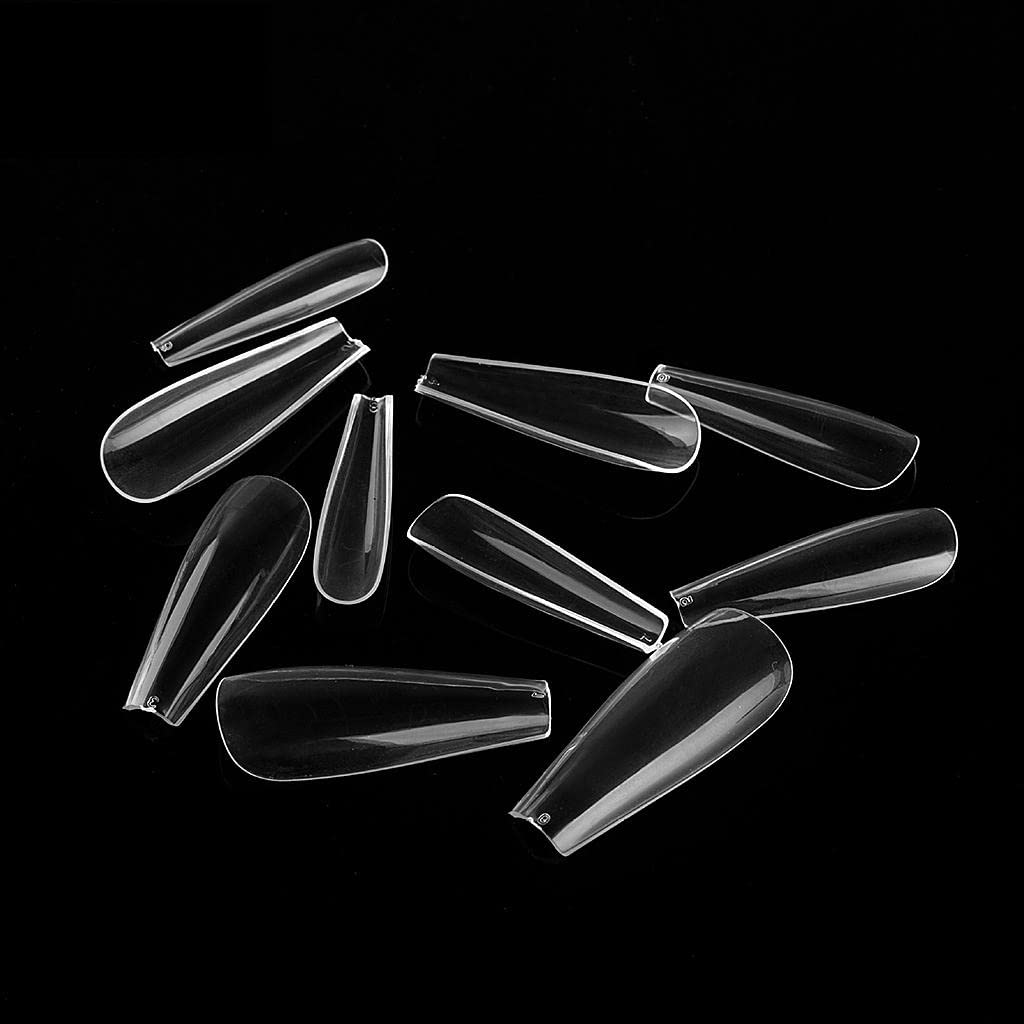 VMS INDIA Press on Fake Nails - French Style Artificial Nails for Women & Girls, DIY Nail Art Kit, Salon Quality, Transparent False Nails - Perfect for Parties, Weddings, and Daily Wear