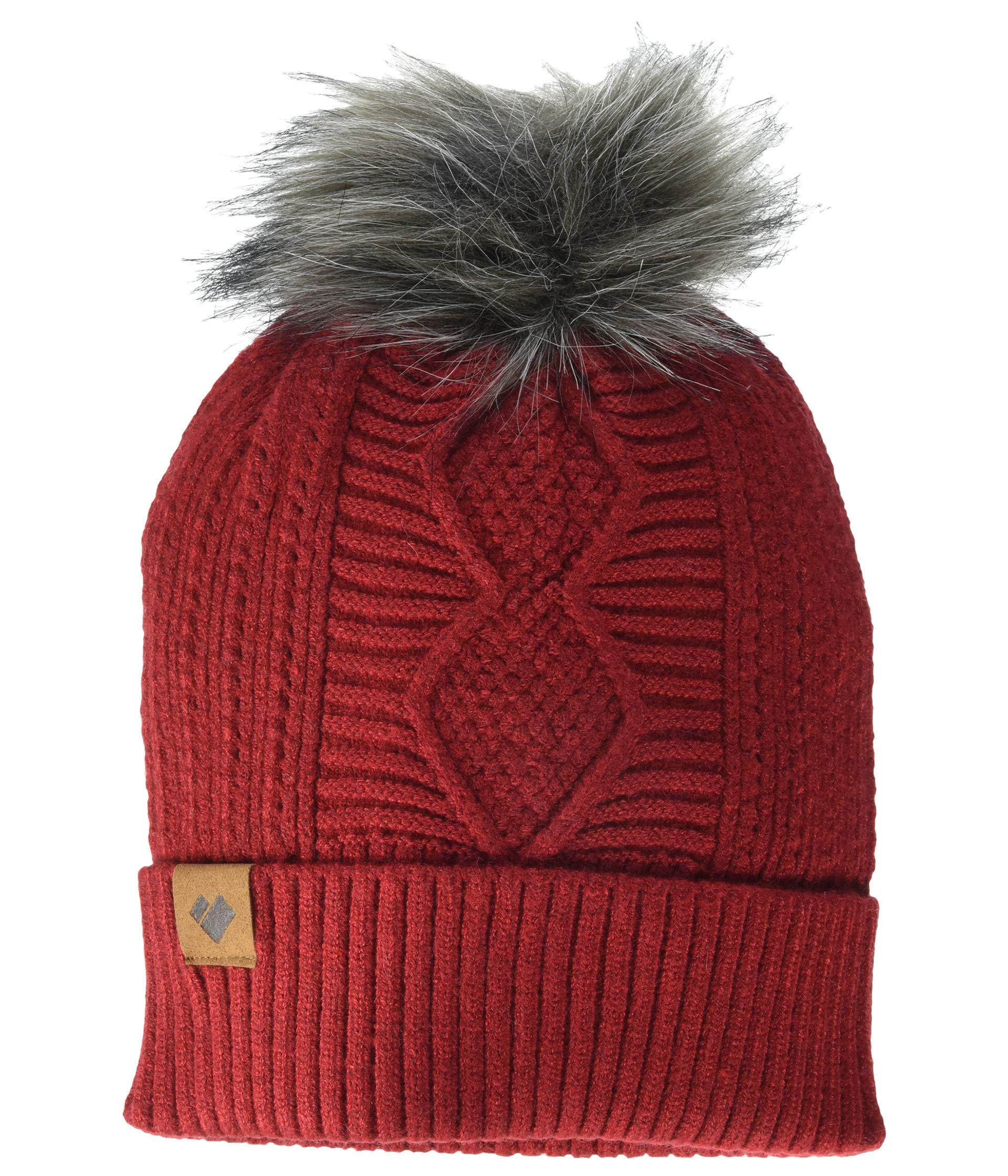 Obermeyer Women's Madison Faux Fur Pom Beanie - Soft Winter Hat for Cold Weather, Fashionable Knit Cap with Faux Fur Pom Pom - Perfect for Skiing, Snowboarding & Outdoor Activities