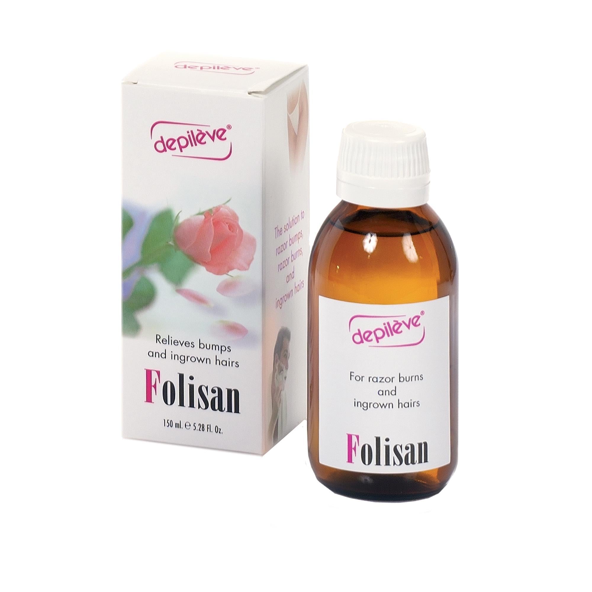 Depileve Folisan Hair Removal Cream - 5oz for Smooth, Hair-Free Skin - Perfect for Legs, Arms, Bikini Line & Underarms