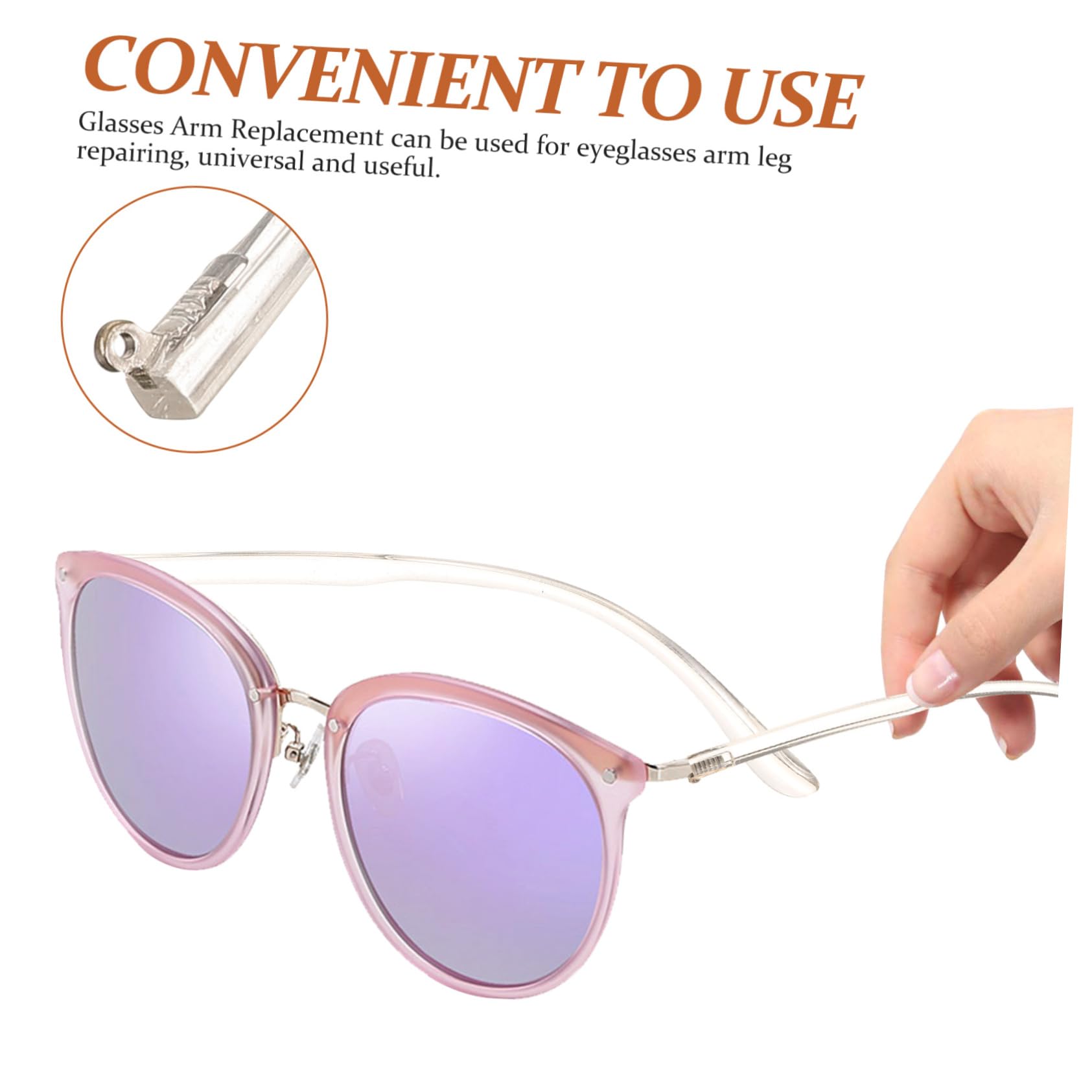 Gatuida 5 Pairs Universal Glasses Temple Tips - Eyeglass End Pieces Replacement Kit for Retro Frames & Sunglasses Repair - Perfect for Reading, Driving, and Daily Wear