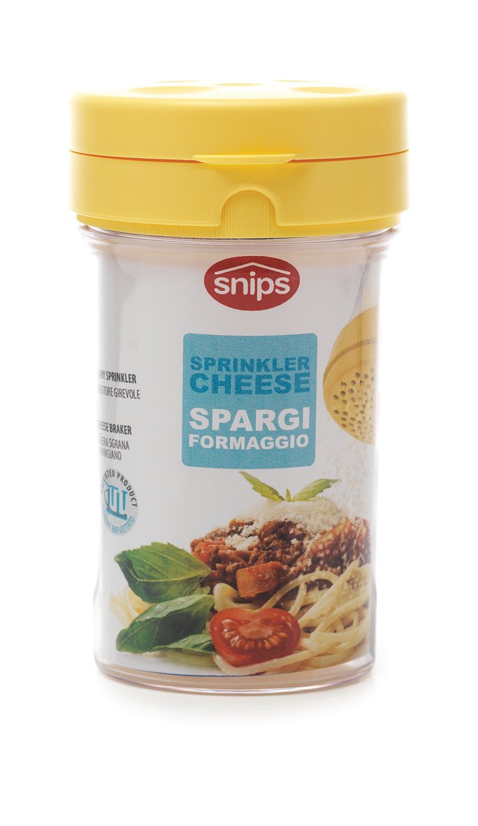 Yellow Cheese Sprinkler - Stainless Steel Kitchen Tool for Perfect Cheese Shredding | Ideal for Pizza, Pasta & Salad Toppings