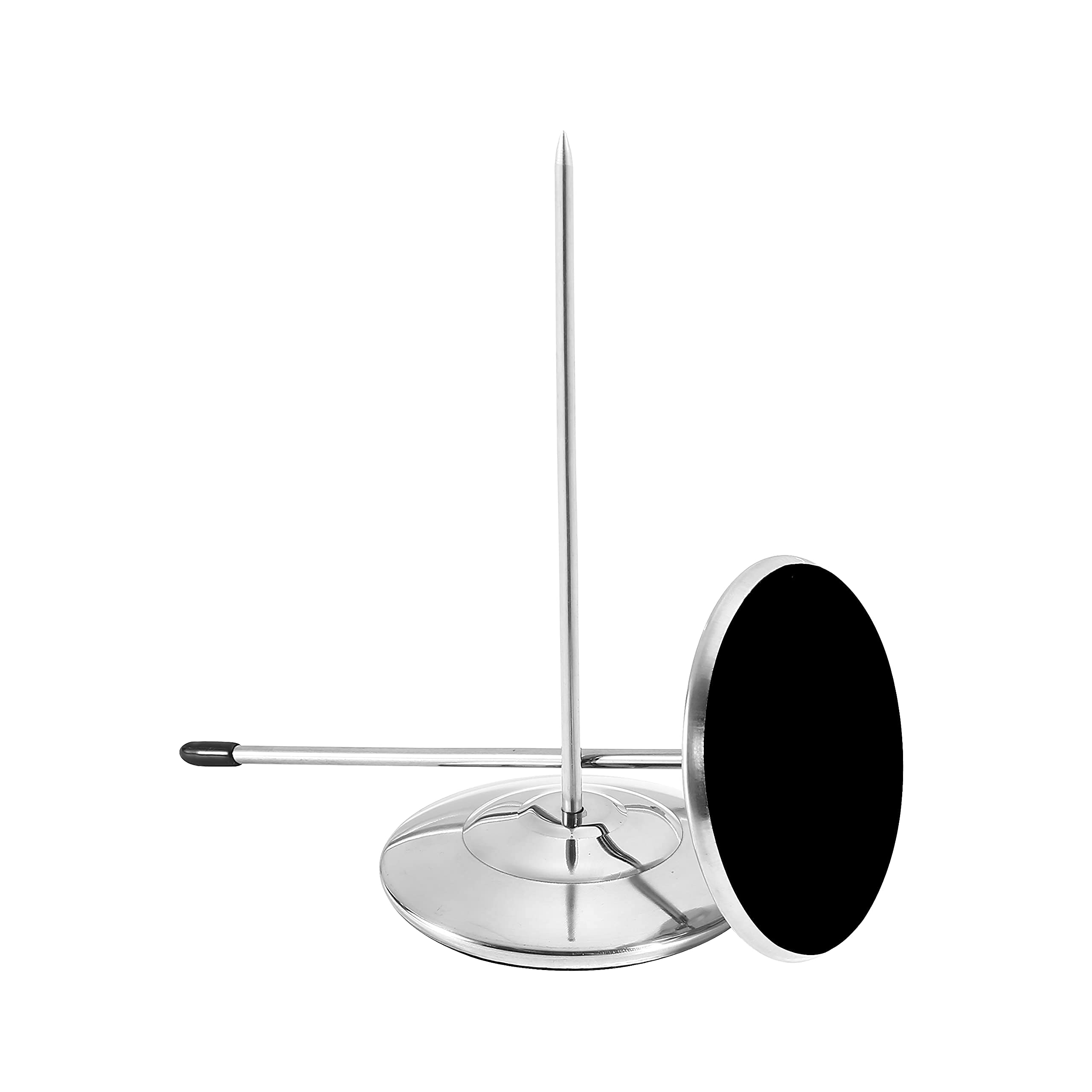 2PCS Stainless Steel Bill Fork & Receipt Holder - Restaurant Check Spindle for Organizing Cash, Credit Card Receipts and Paper Memos - Perfect for Waiters, Cashiers and Office Use