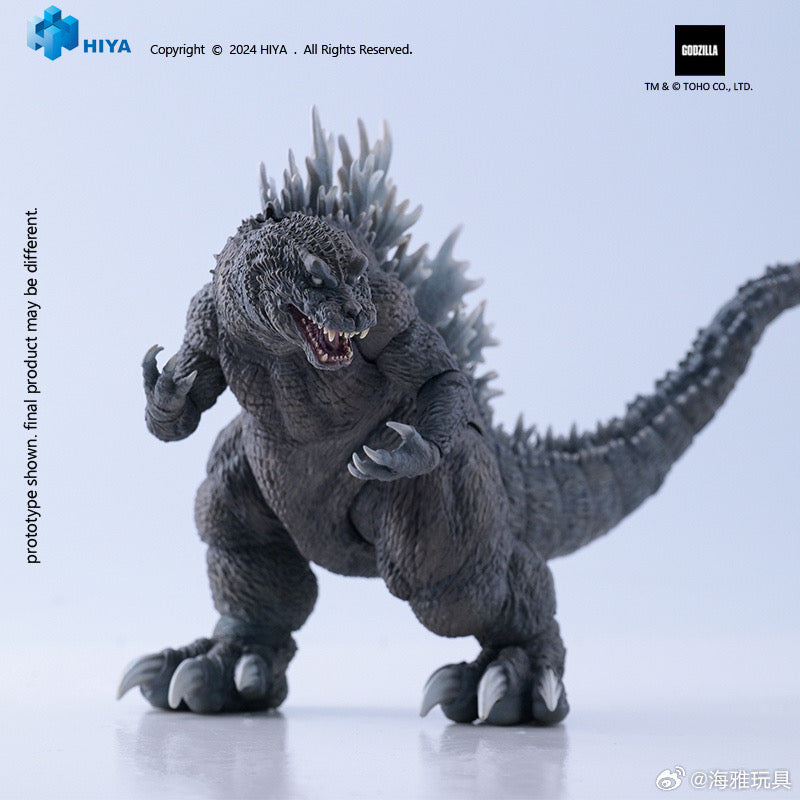 HIYA 7-inch 18cm Godzilla vs Mothra vs King Ghidorah Action Figure Set - Giant Monsters All Out Attack (2001) Movie Collection - Perfect for Display, Collectors & Monster Battles