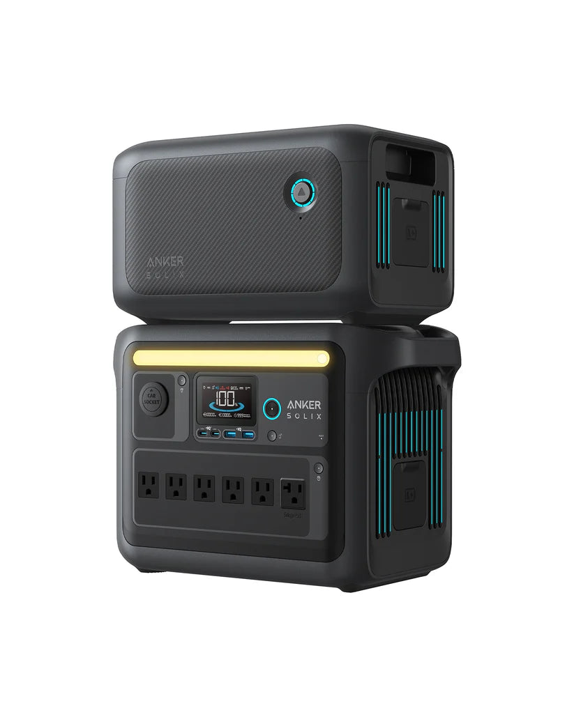 Anker SOLIX C1000X Portable Power Station with Expansion Battery - 1000W Solar Generator for Camping, RV, Emergencies & Outdoor Adventures