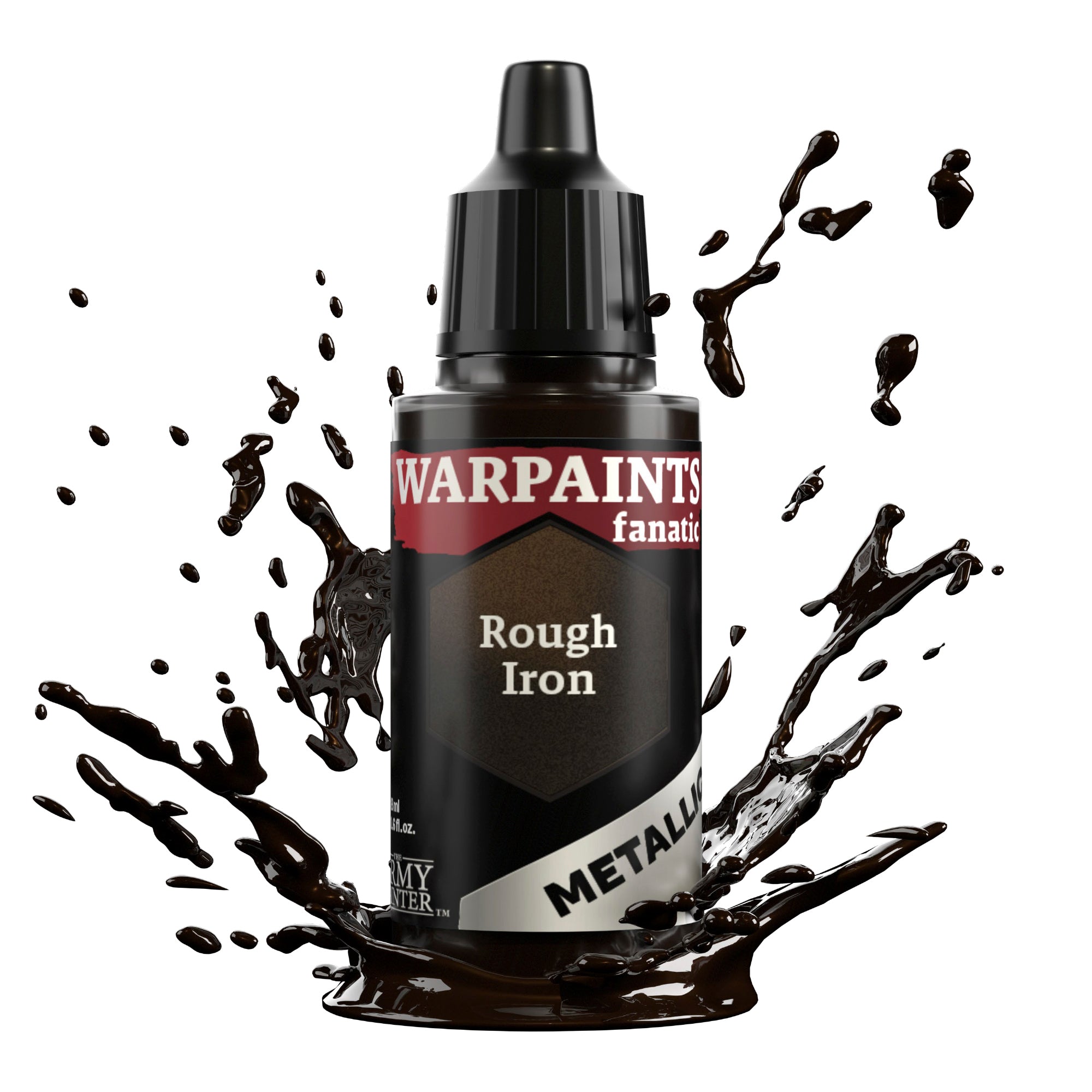 Warpaints Fanatic Metallic: Rough Iron - Premium Metallic Paint for Miniature Models & Wargaming Figures | Perfect for Tabletop Gaming, Cosplay, and DIY Craft Projects