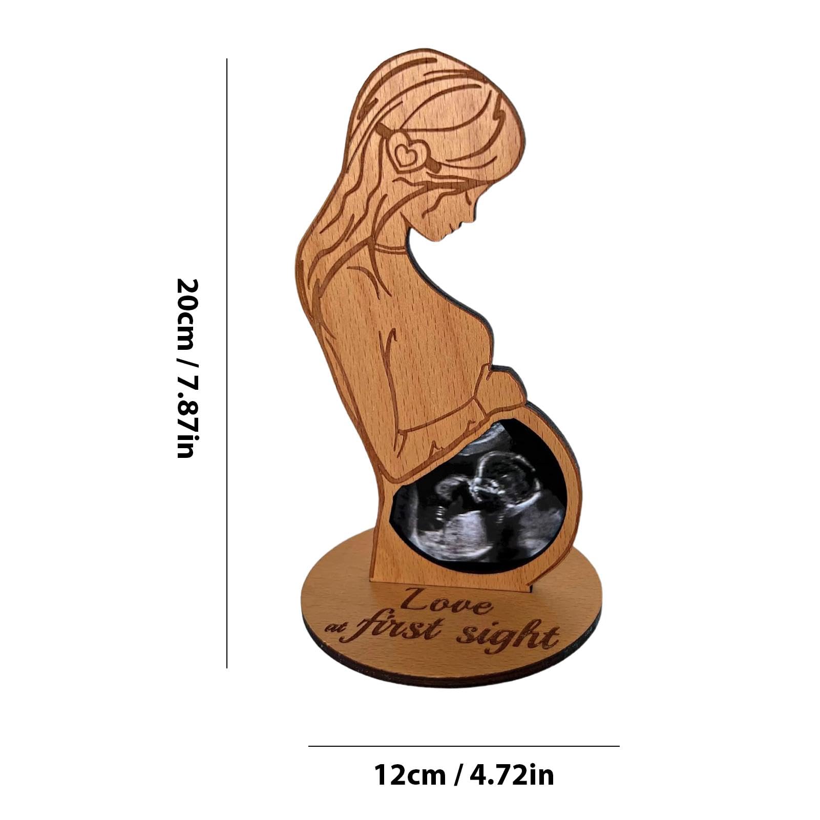 Sonogram Picture Frame for Pregnancy Announcement & Baby Ultrasound Keepsake | Elegant Toddler Photo Frame for Mother's Day Gift, Nursery Decor & Family Memories