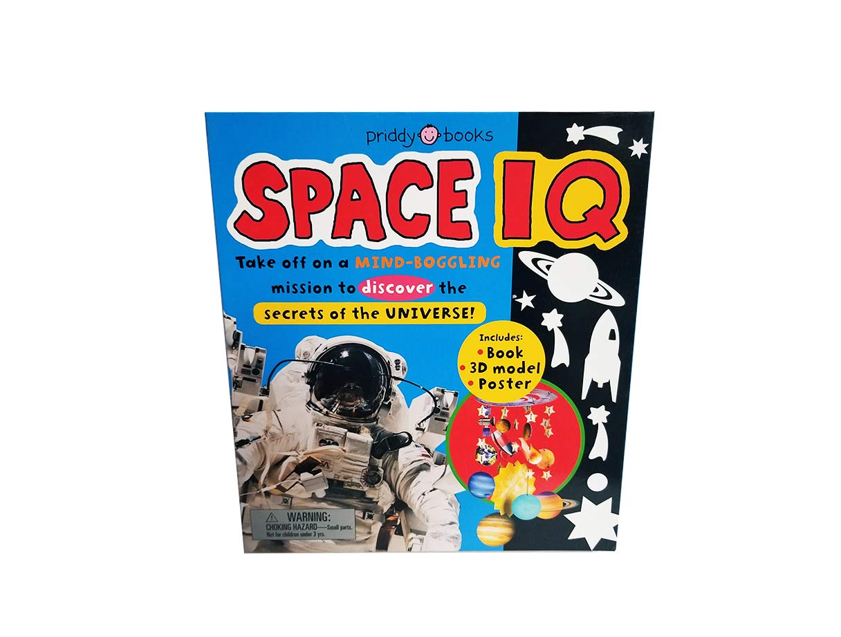 Priddy Books Space IQ Game - Educational STEM Toy for Kids | Fun Learning Activities & Brain Teasers | Perfect for Home, Classroom & Travel