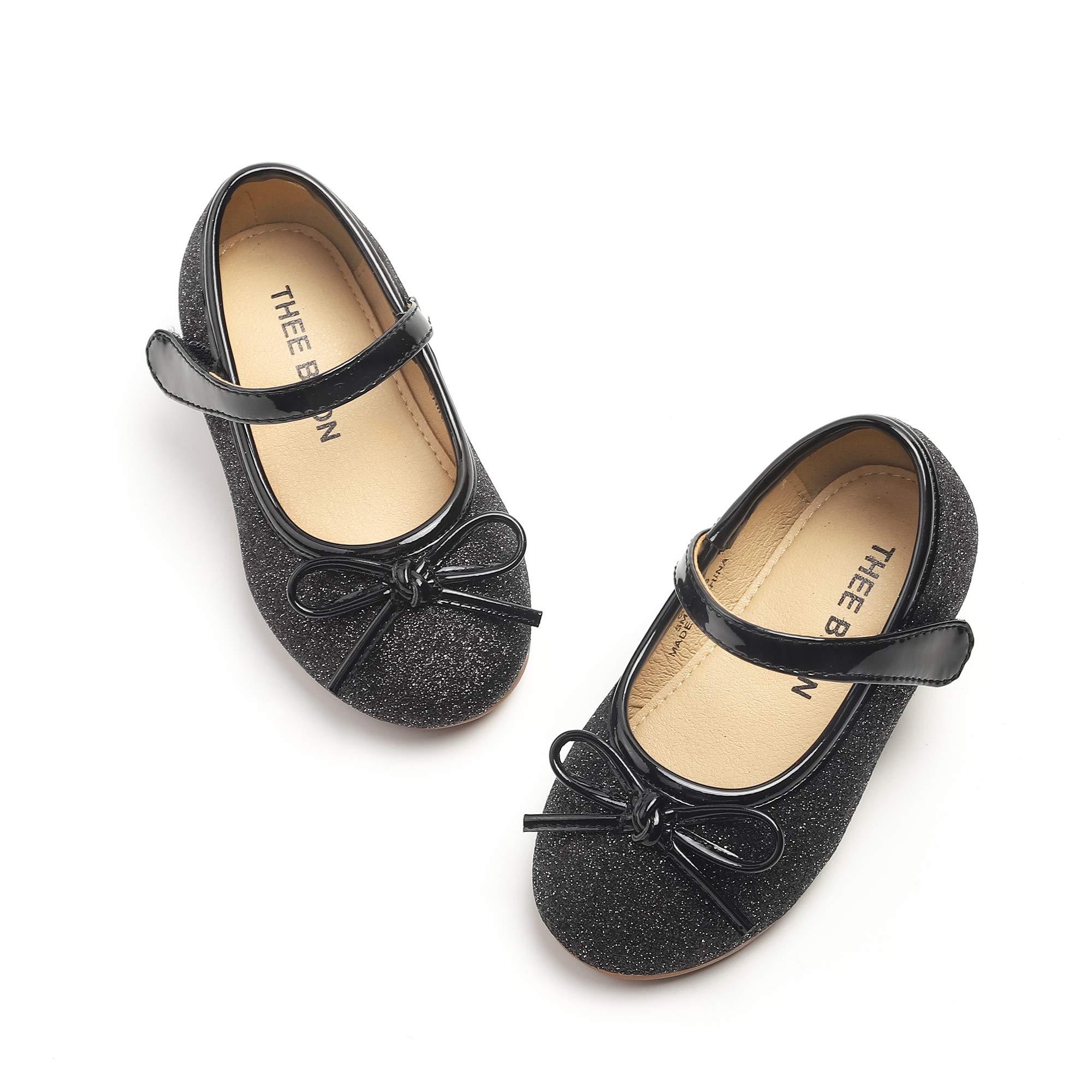 Toddler Ballet Mary Jane Flats - Girls Dress Shoes for Dance & Parties