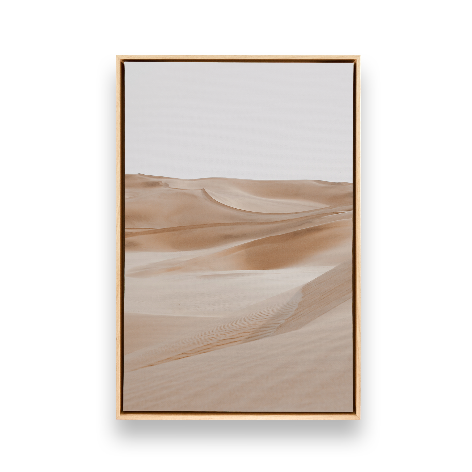 Dune Whispers Canvas Wall Art Print - Desert Landscape Painting for Living Room, Bedroom & Office Decor