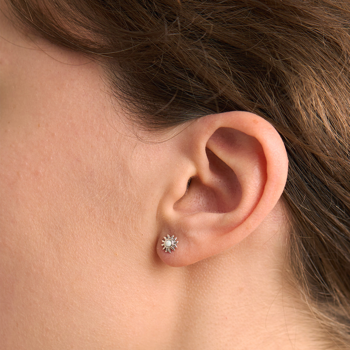 Sunshine Opal Stud Earrings - Dainty Gold Plated Opal Jewelry for Women | Perfect for Everyday Wear, Gifts & Special Occasions
