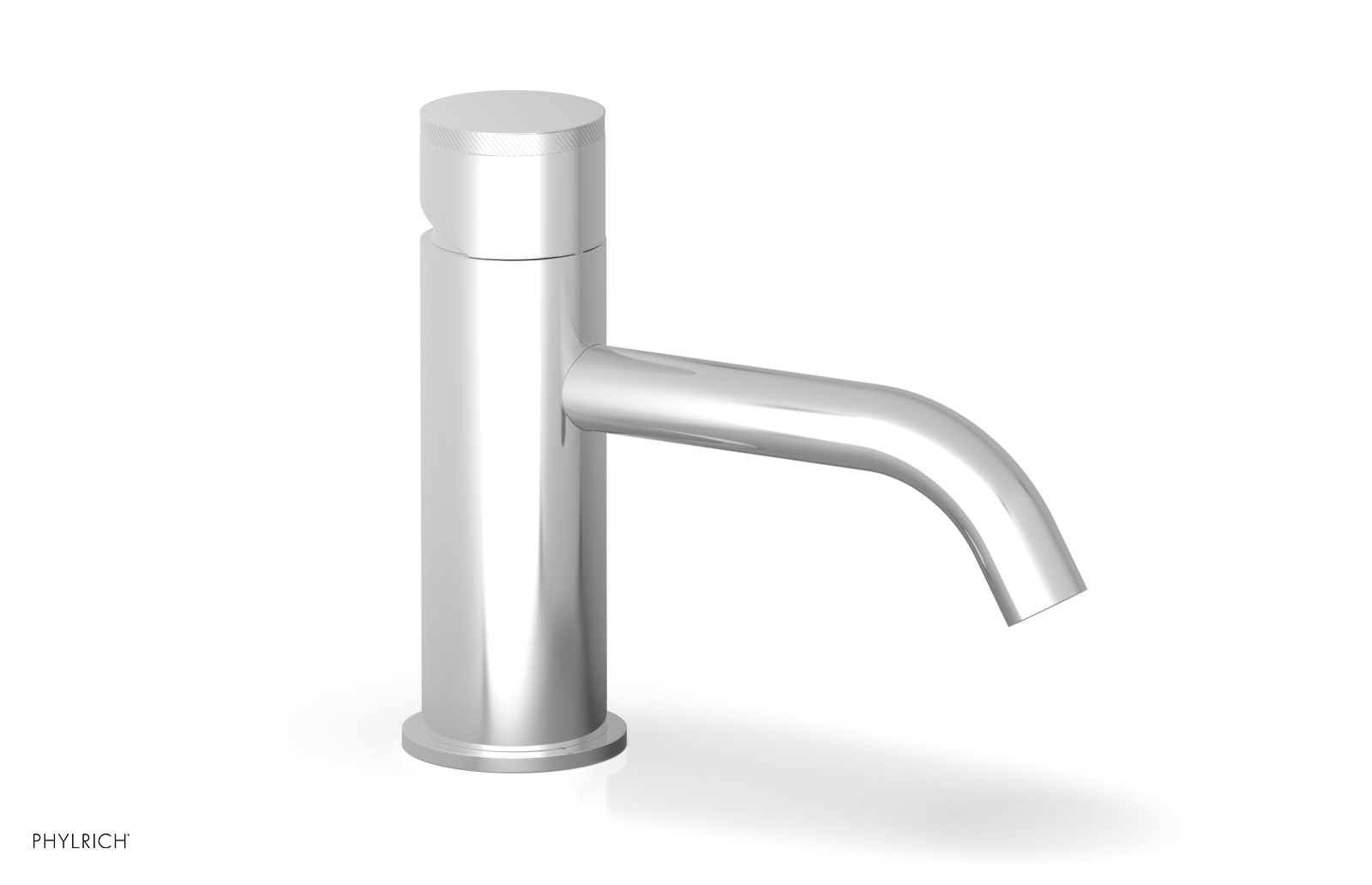 BASIC II 6 Single Hole Bathroom Faucet with Knurled Handle - Chrome Finish for Modern Sink Vanity (Perfect for Home, Hotel & Restaurant Renovation)