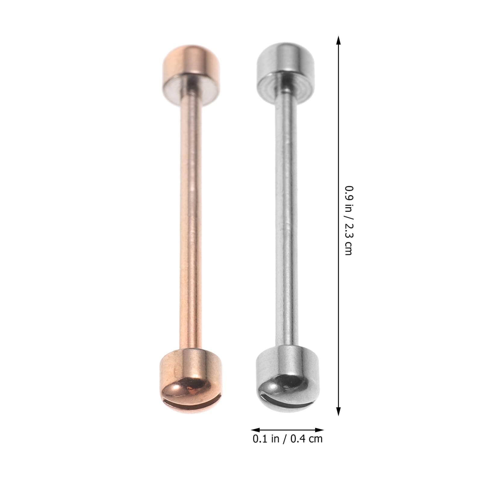 Hemobllo 2-Pack Watch Screw Tube Replacement Kit - Stainless Steel Watch Band Link Pins for Watch Strap Repair - Compatible with Rolex, Seiko, Casio & More (Perfect for Watch Repair & Maintenance)