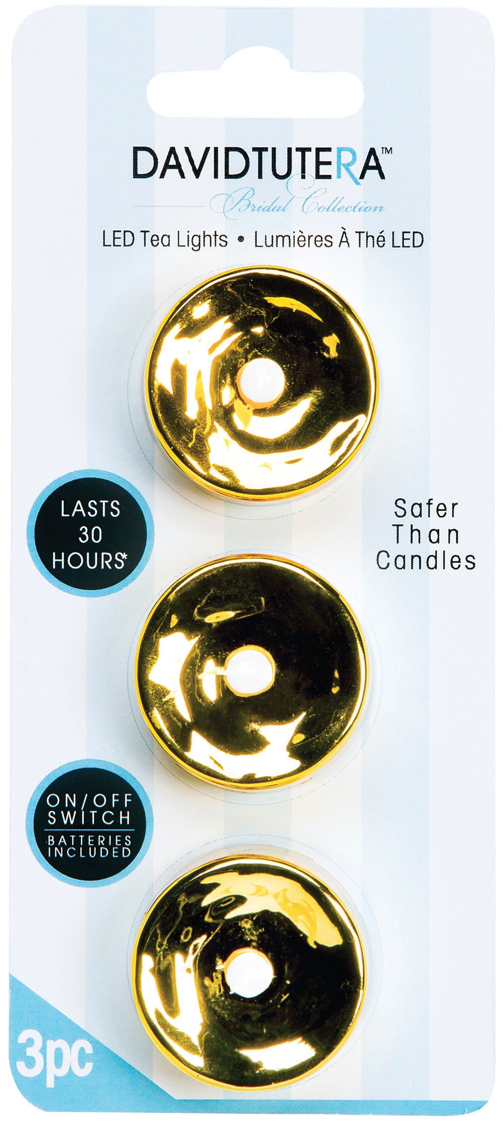 Metallic Gold LED Tea Lights - Battery Operated Flameless Candles for Wedding, Party, Home Decor & Romantic Ambiance