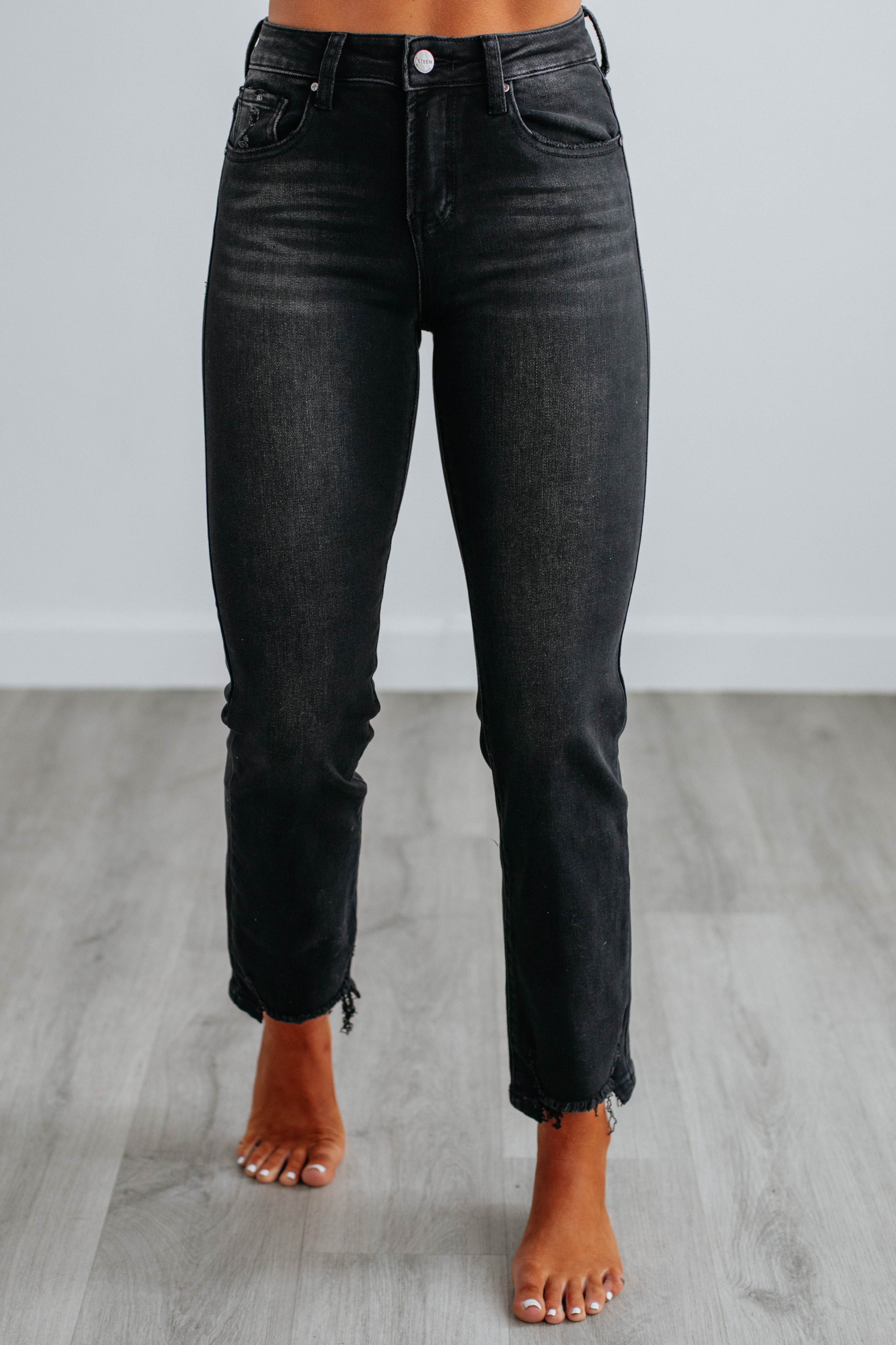 Blaine Risen Vintage Black Jeans for Men - High Waisted Slim Fit Denim Pants | Perfect for Casual Wear, Date Night & Street Style Fashion