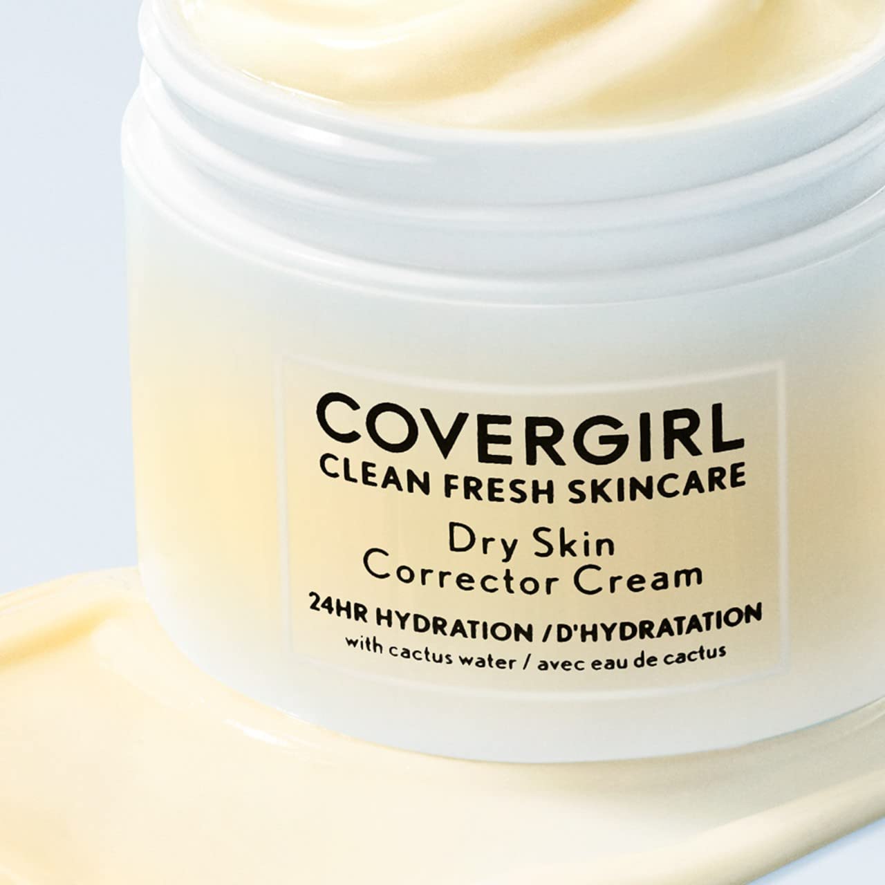 COVERGIRL Clean Fresh Skincare Dry Skin Corrector Cream - Hydrating Moisturizer for Dry & Sensitive Skin, Pack of 2 | Day & Night Use for Smooth, Glowing Complexion