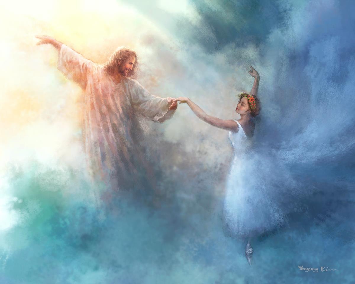 A Pas De Deux By Yongsung Kim - Ballet Dance Art Print - Elegant Wall Decor for Home, Office & Dance Studios