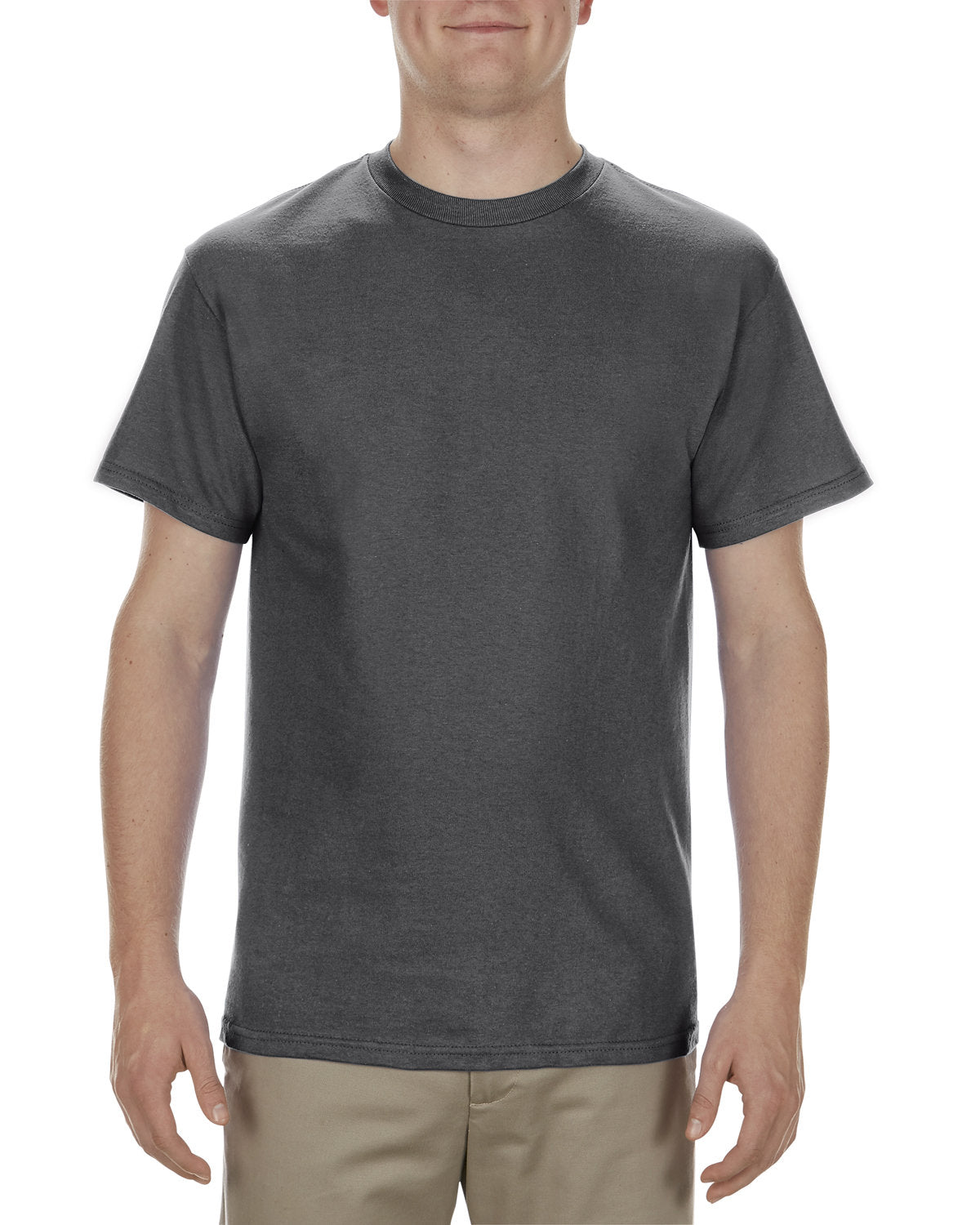 Alstyle AL1901 Men's & Women's 100% Cotton T-Shirt - 5.1 oz. Comfort Fit Crew Neck Tee for Casual Wear, Workout & Everyday Use