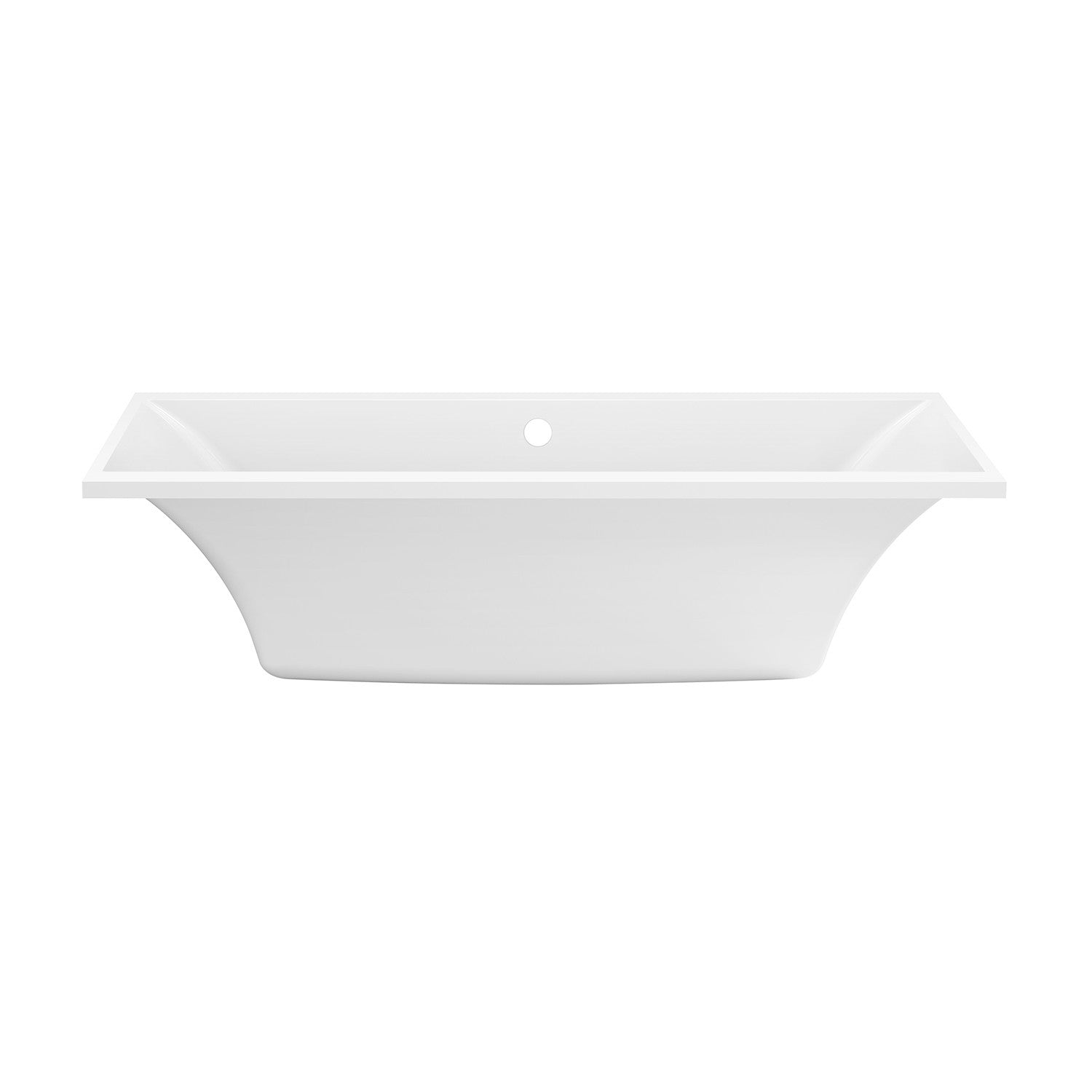Aqua Eden 67-Inch Acrylic Drop-In Bathtub - Glossy White Rectangular Soaking Tub with Reversible Drain | Perfect for Master Bathroom Renovation & Spa-Like Relaxation