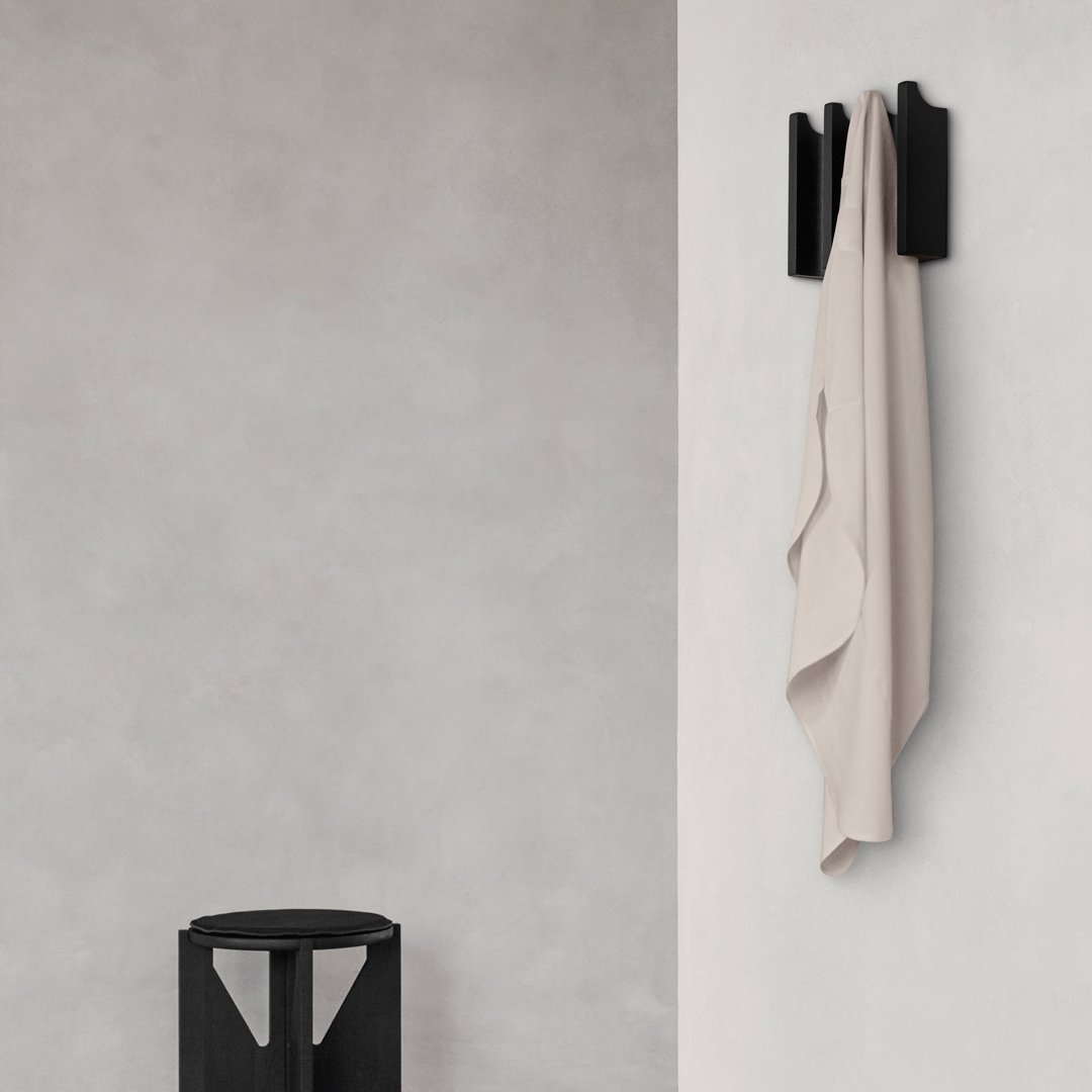 Stylish Wall Mounted Column Coat Rack - Space Saving Entryway Organizer for Hats, Jackets & Bags | Perfect for Hallway, Mudroom or Bedroom Closet