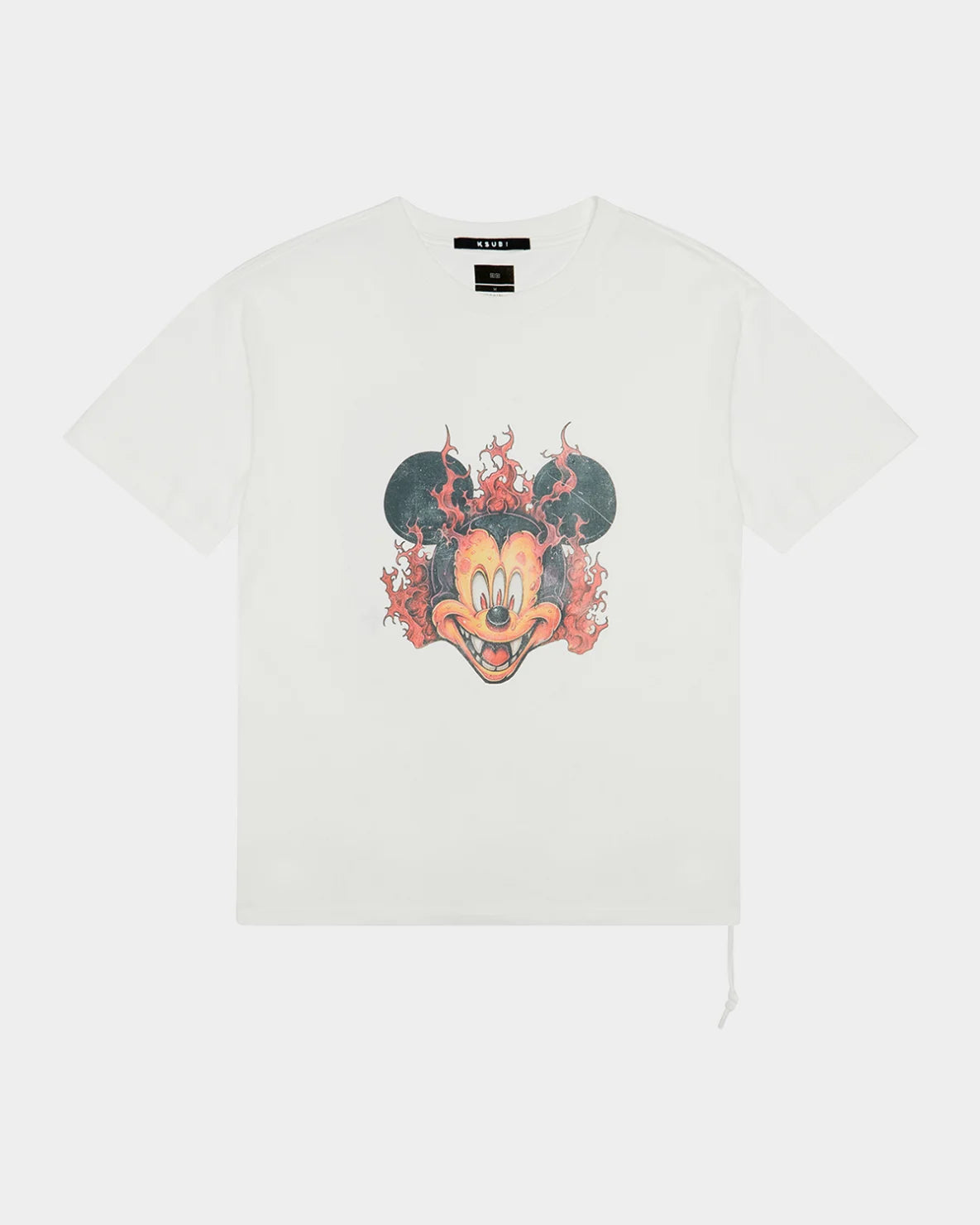 KSUBI Fuego Biggie SS Tee - Painted White Short Sleeve Graphic T-Shirt for Men | Streetwear Fashion | Casual Wear & Everyday Outfits