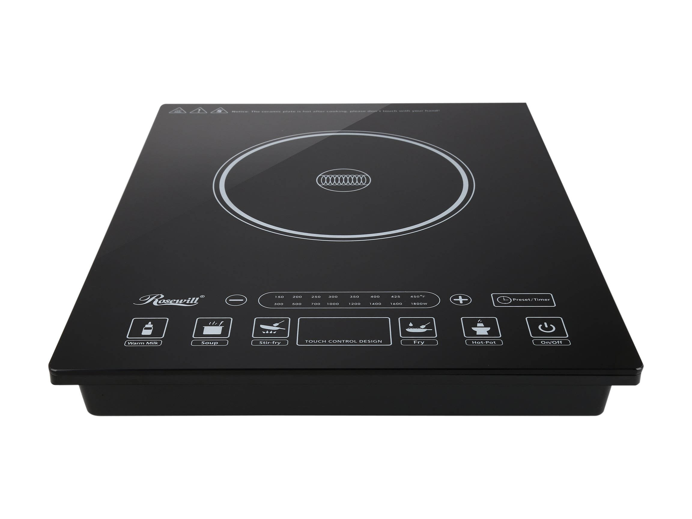 Rosewill 1800W Induction Cooktop with 10