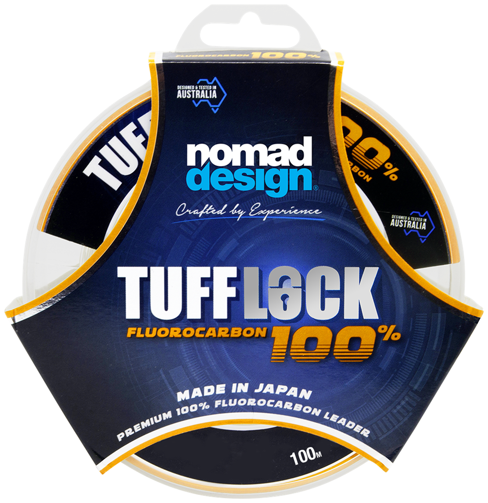 Tufflock 100% Fluorocarbon Fishing Leader Line - High Strength, Invisible, Saltwater & Freshwater Use for Bass, Trout, and Saltwater Game Fish