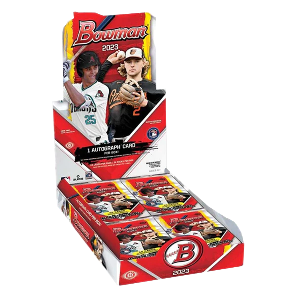 2023 Bowman Baseball Hobby Box - 24 Packs with Autograph & Rookie Cards - Perfect for Collectors, Investors & Fantasy Baseball Fans