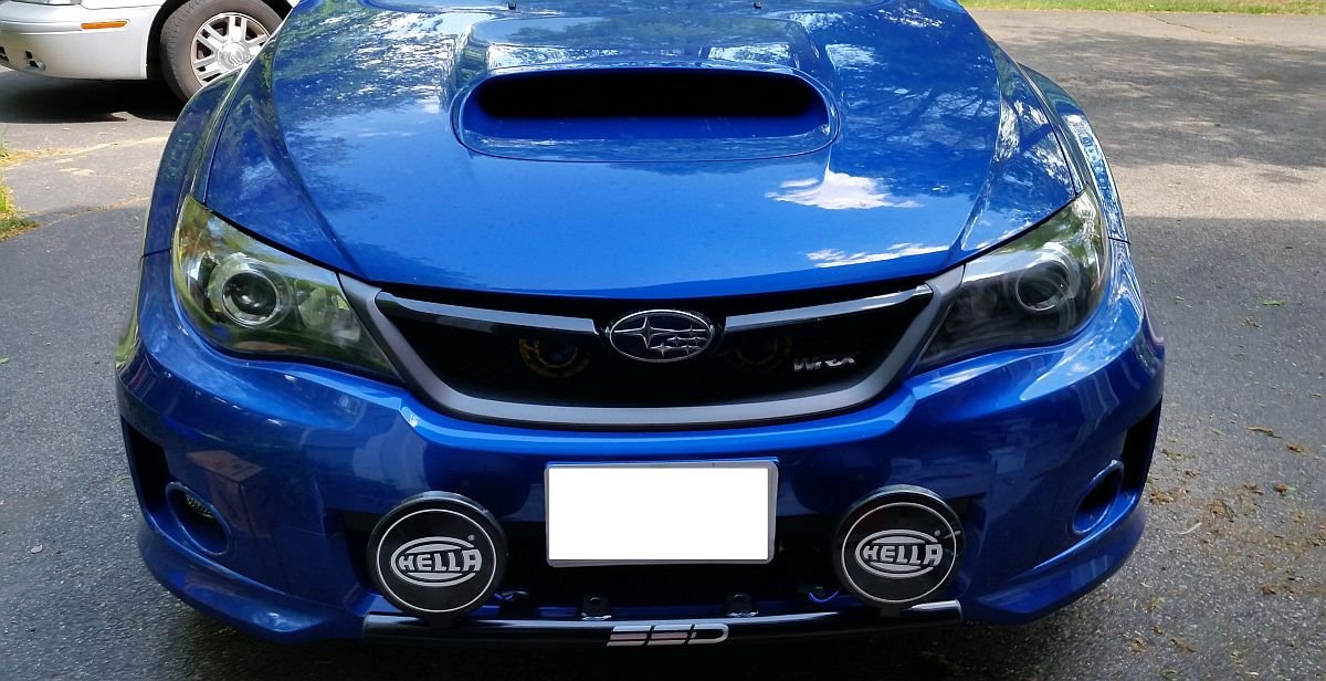 2009 Subaru WRX & STI Rally Light Bar - Heavy Duty Bull Bar with 4 Light Mounts | Powder Coated Off-Road Protection | Perfect for Rally Racing & Night Driving Adventures