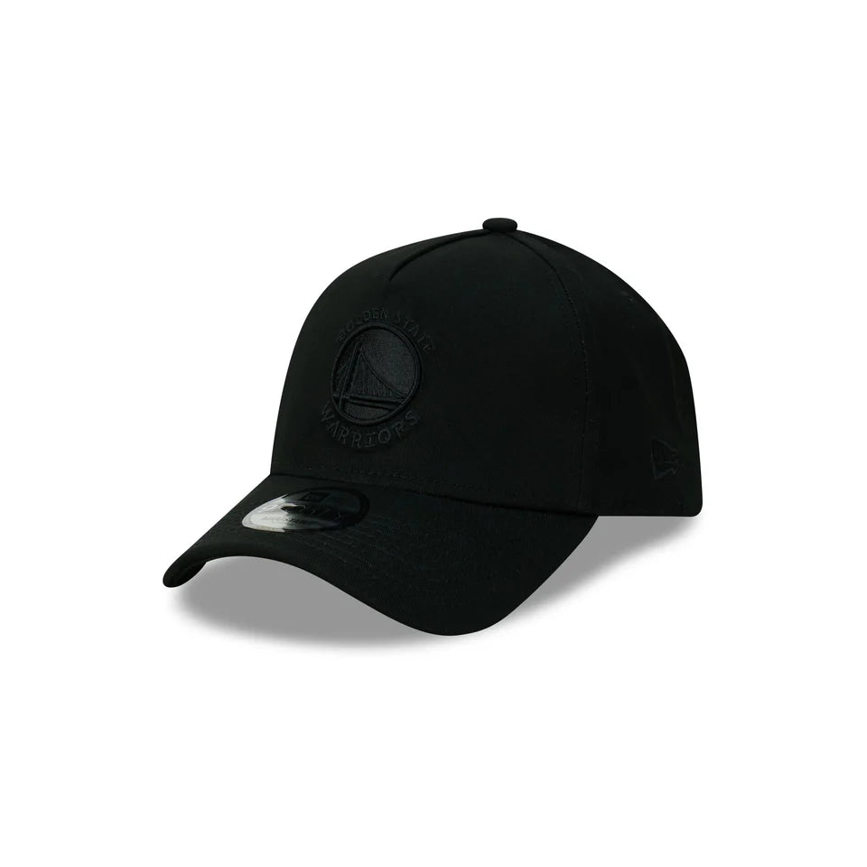 New Era Golden State Warriors Black 9FORTY Adjustable Snapback Hat for Men - Perfect for Basketball Games, Streetwear & Casual Outfits
