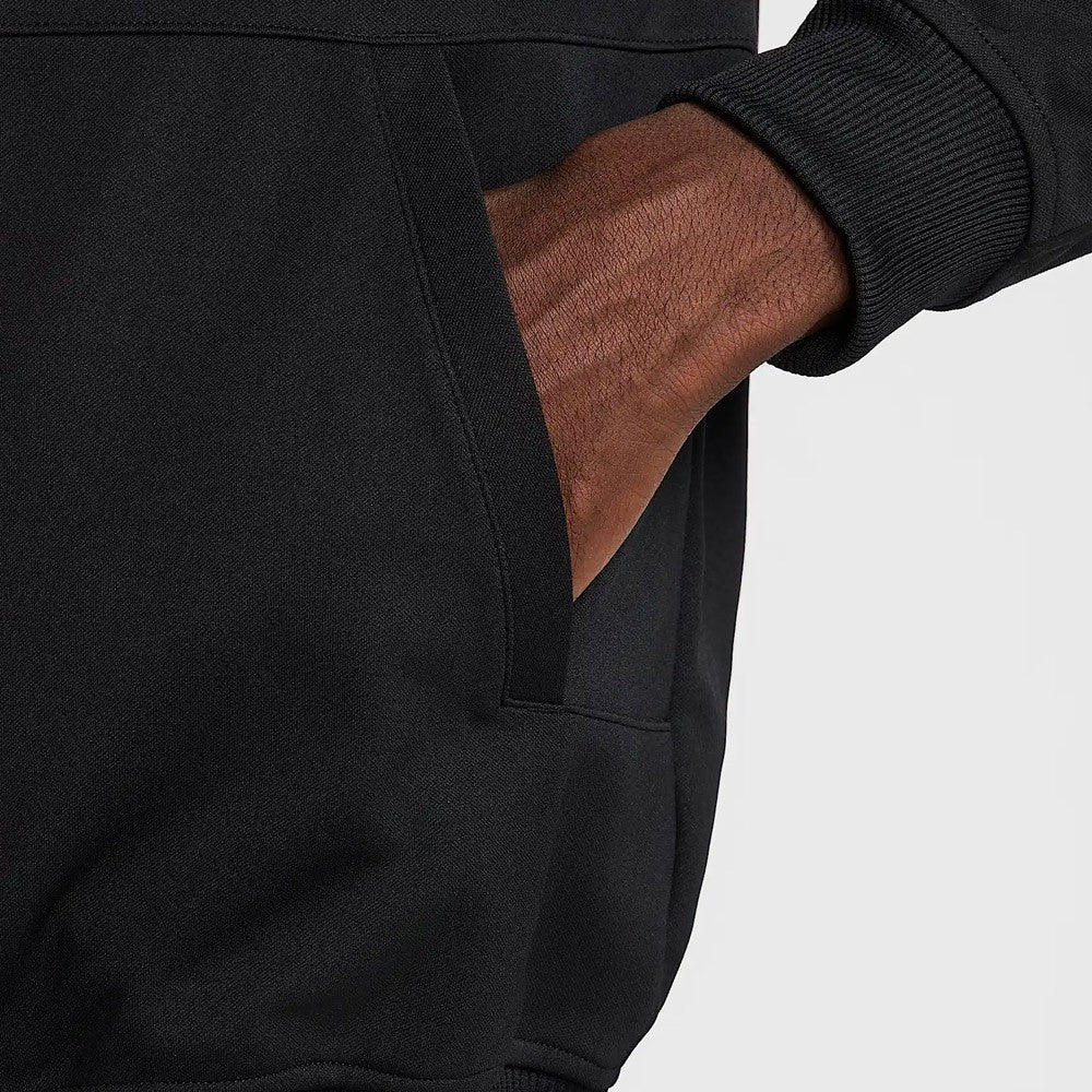 Nike Men's Heritage Jacket - Lightweight Water-Resistant Windbreaker for Running & Outdoor Activities (Black)