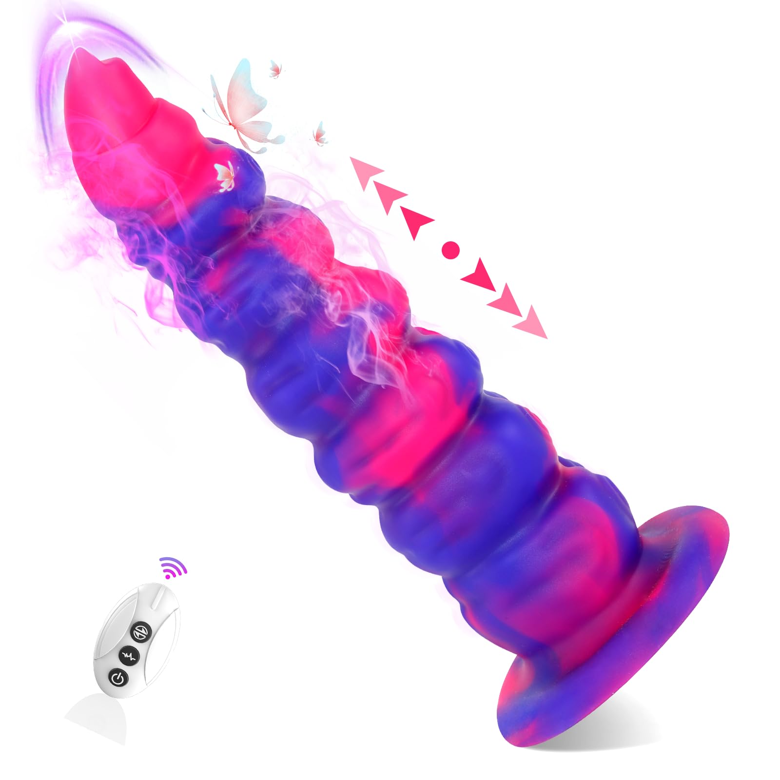 Fantasy Monster Dildo Vibrator - 9.13 Inch Thrusting G-Spot & Anal Sex Toy for Women & Couples with 15 Vibration Modes | Realistic Huge Thick Dildo for Solo Play & Partnered Fun | Perfect for Fantasy Roleplay & Adventurous Bedroom Experiences