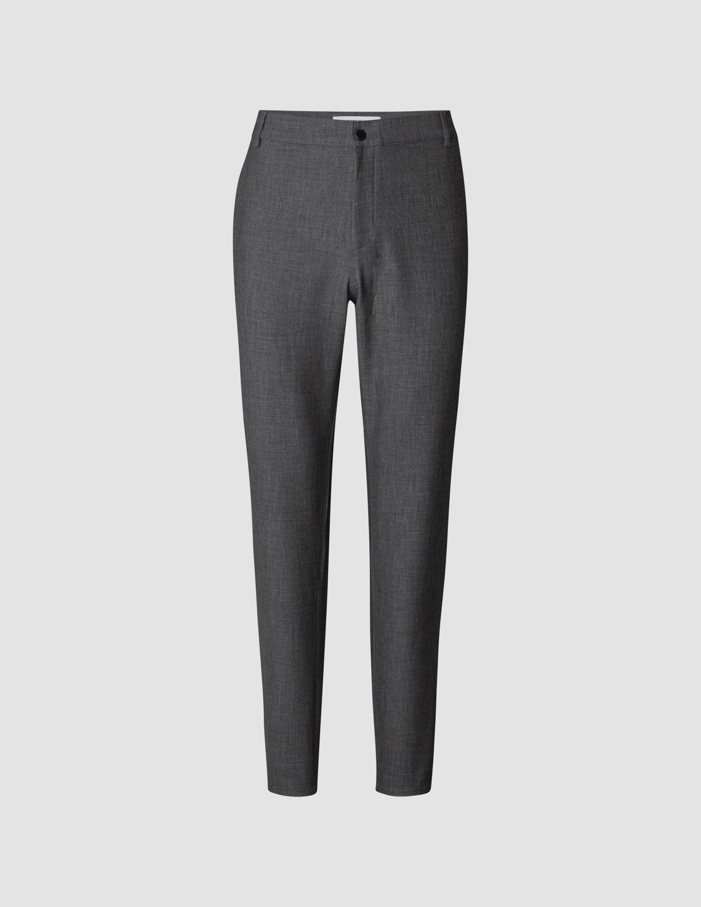 Premium Heavyweight Slim Fit Pants - Dark Grey Melange for Men | Comfortable & Durable Workwear for Office, Travel & Casual Outings