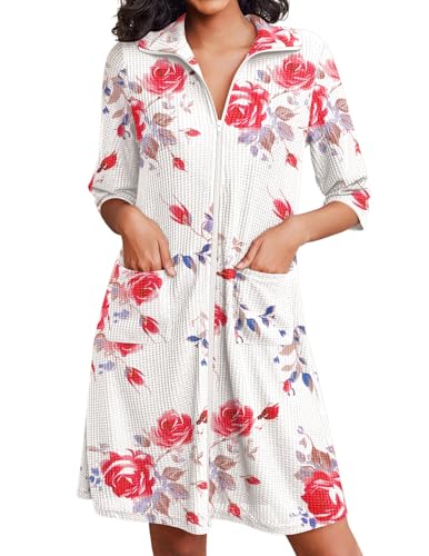 Floral White Red