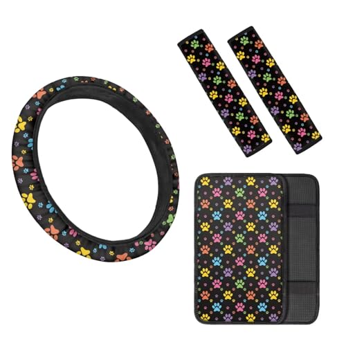 Colorful Dog Paw Print