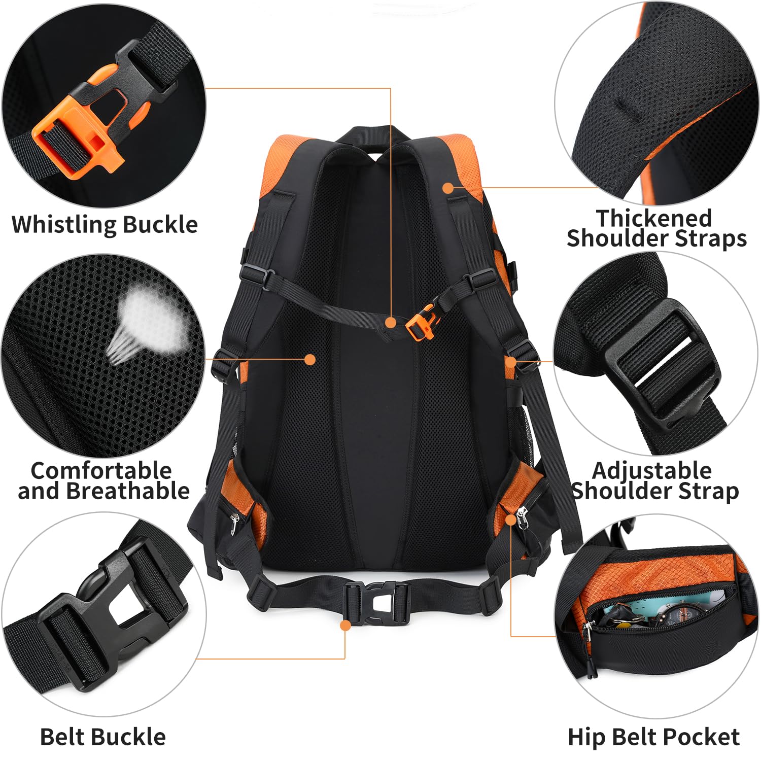 40L Waterproof Hiking Backpack - Lightweight Daypack for Travel & Camping | Outdoor Adventures