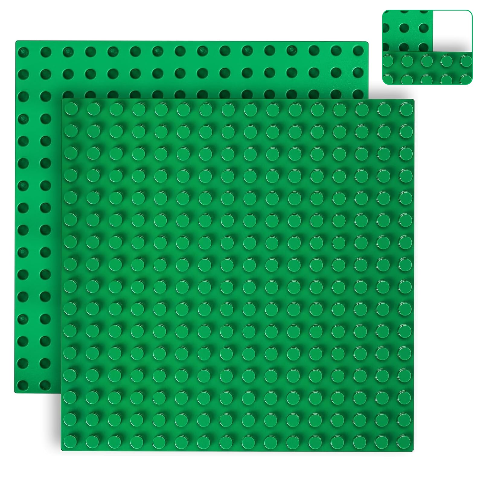 Lego Duplo Compatible Building Base Plates - Large Stackable Classic Construction Base Plates for Kids - Perfect for Creative Play, Educational Toys, and DIY Building Projects