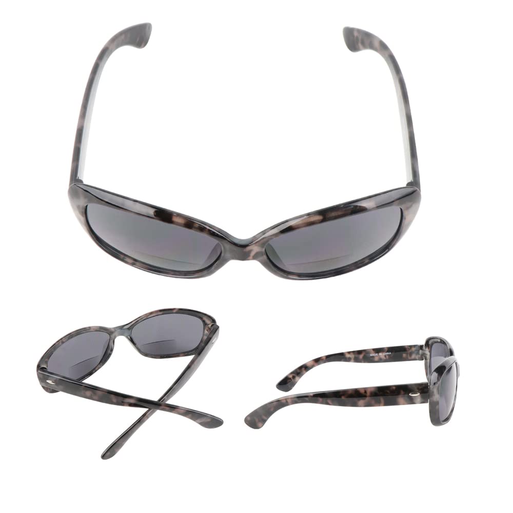 Bifocal Sunglasses for Women - 3 Pack UV Protection Reading Glasses with Built-In Readers for Outdoor Activities, Gardening, and Driving