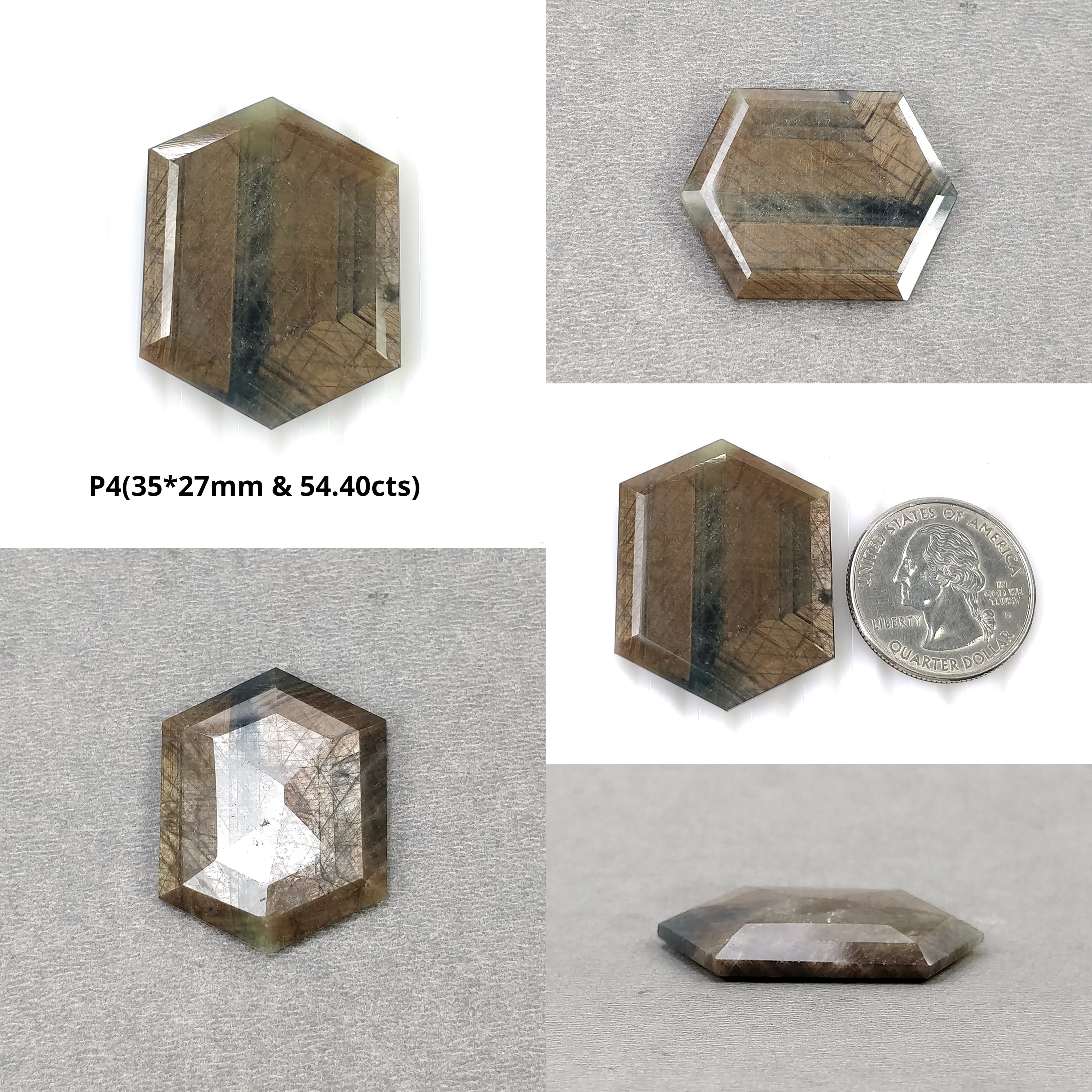 Natural Untreated Golden Brown Chocolate Sapphire Gemstone - Hexagon Cut 1pc for Jewelry Making, Engagement Rings & Unique Gift Ideas