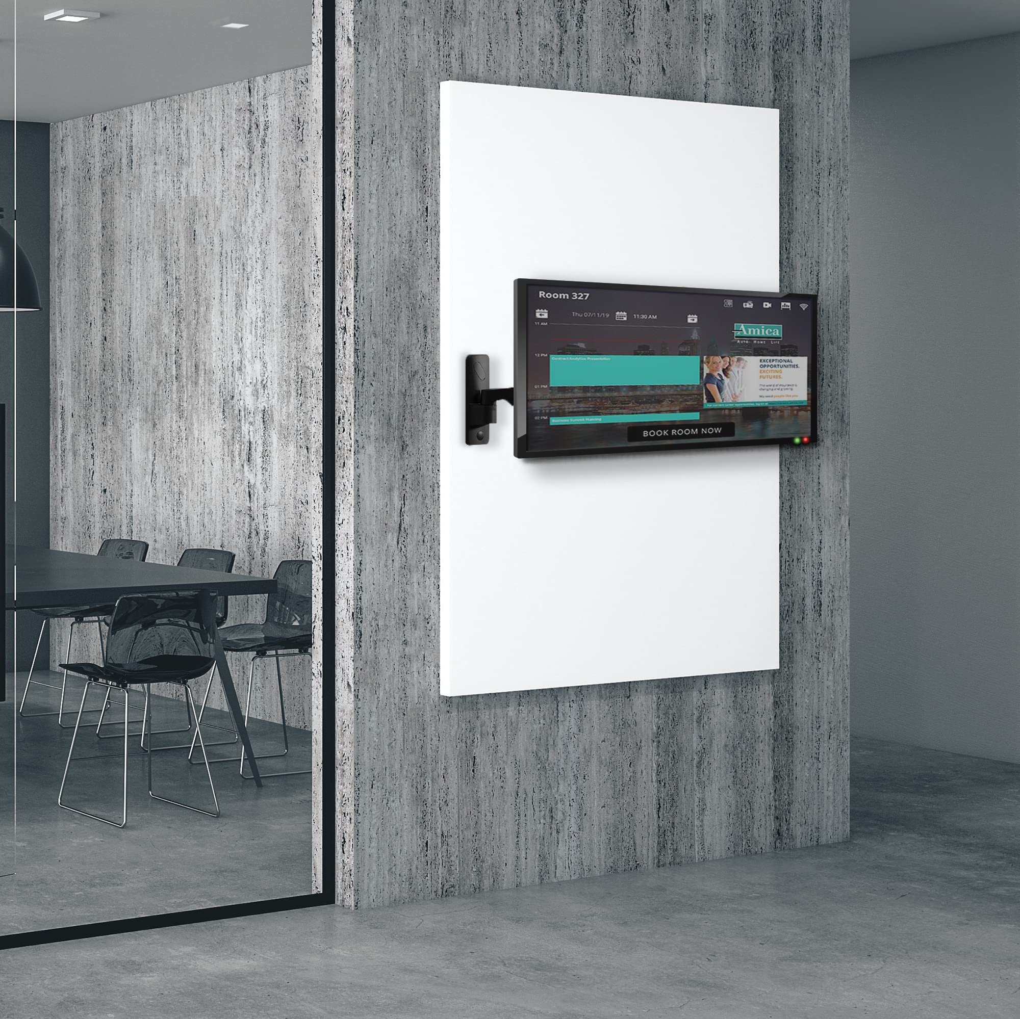 VIVO Premium Aluminum Single/Dual Monitor Wall Mount - Adjustable Pneumatic Arm for 2 Screens up to 27