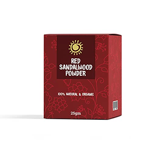 BhayaJi Natural Red Sandalwood Powder (75g) - Pure Chandan Powder for Pooja, Tilak, Face Pack & Skin Care | Ayurvedic Facial Treatment & Religious Ceremonies