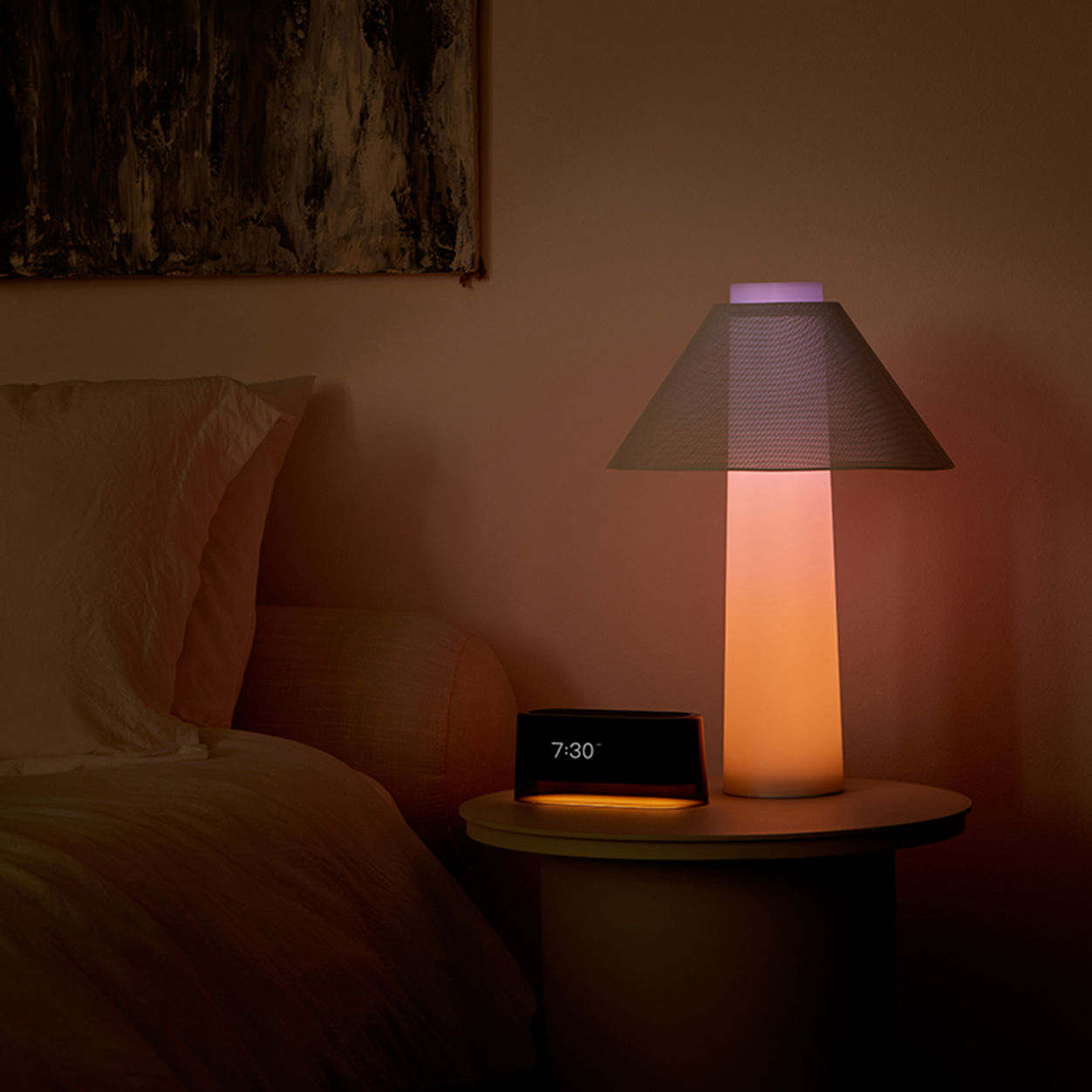 Loftie Lamp - Smart Sunrise Alarm Clock & Night Light with Sunrise Simulation, Natural Sounds, and Bluetooth Speaker for Bedroom, Nursery, and Relaxation