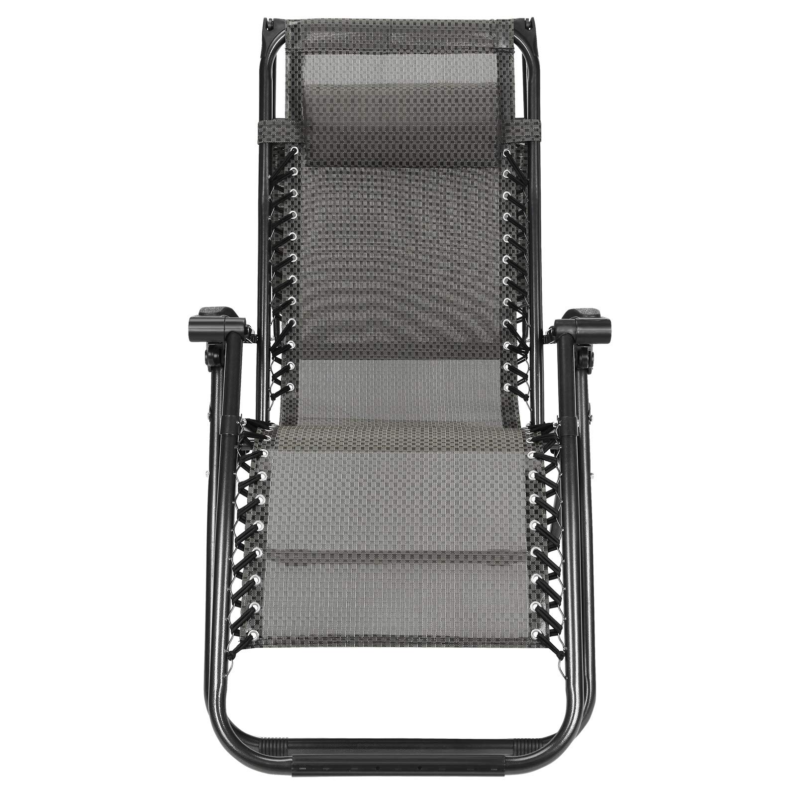 Premium Zero Gravity Reclining Lounge Chair with Adjustable Sunshade & Snack Tray - 2 Pack Black Outdoor Patio Furniture for Pool, Beach, Yard & Travel Relaxation | Perfect for Sunbathing, Camping & Backyard Lounging