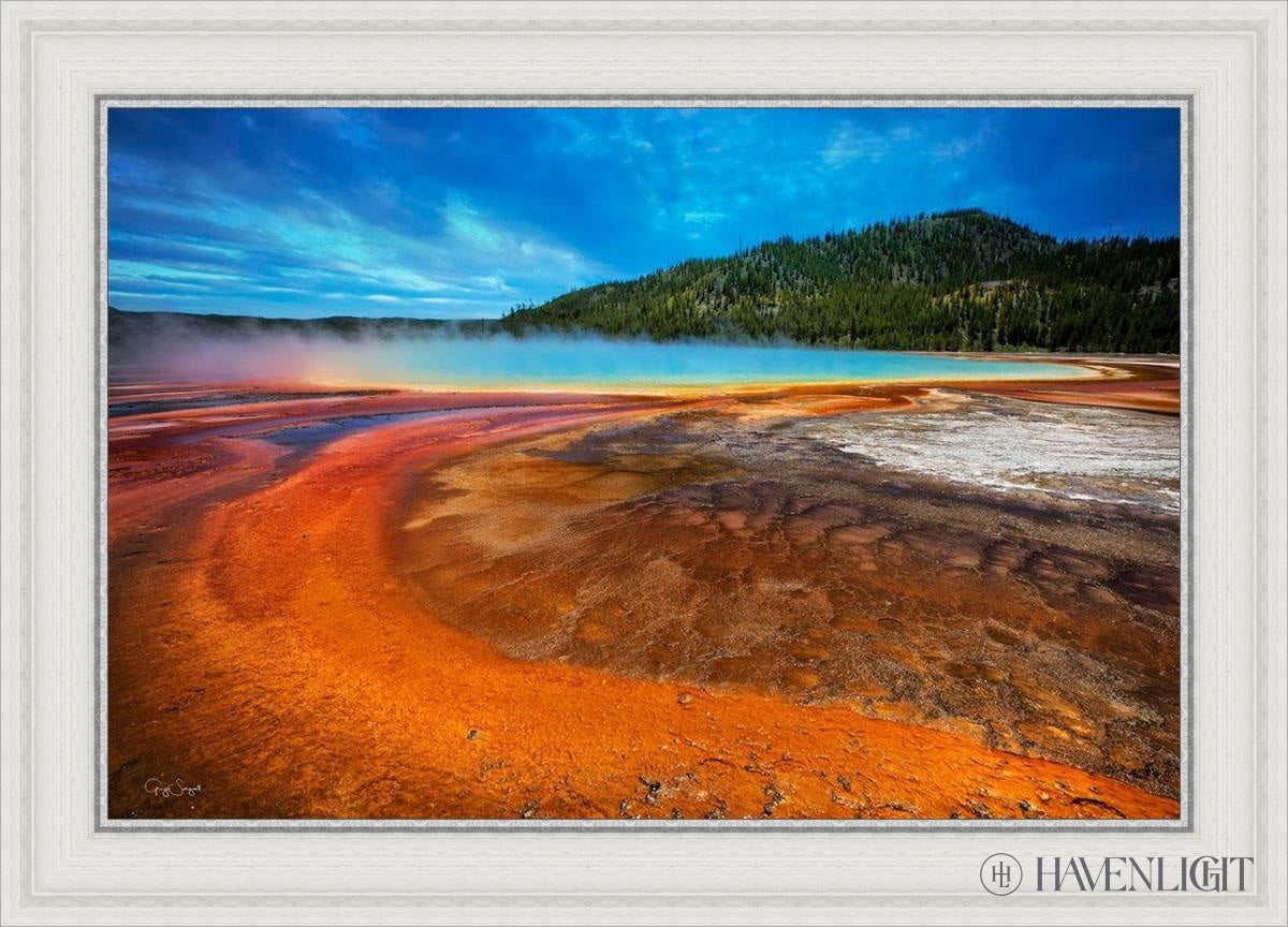 Grand Prismatic Art Print by Greg Sargent - Stunning Nature Landscape Wall Decor for Home, Office & Gallery